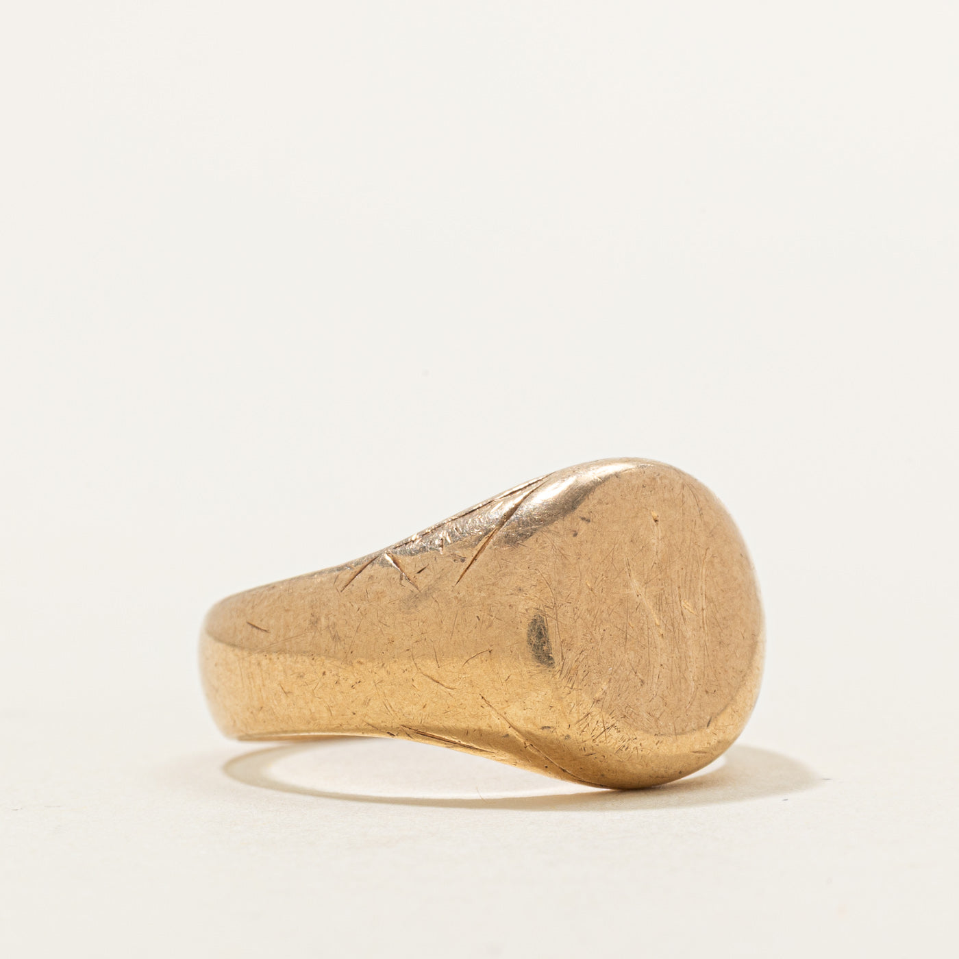 14K Yellow Gold "SH" Initial Signet Ring | SZ 9 |