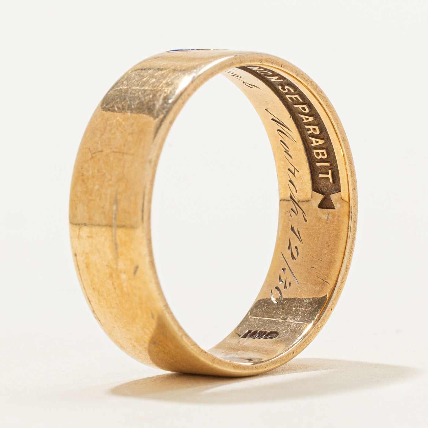 14k Yellow Gold Masonic Band | 6.84mm | SZ 10.5 |