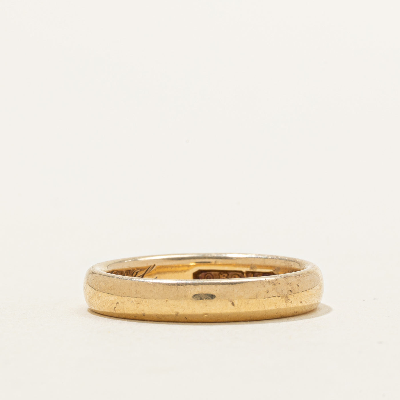 18K Yellow Gold Plain Band | 3.73mm | SZ 7 |