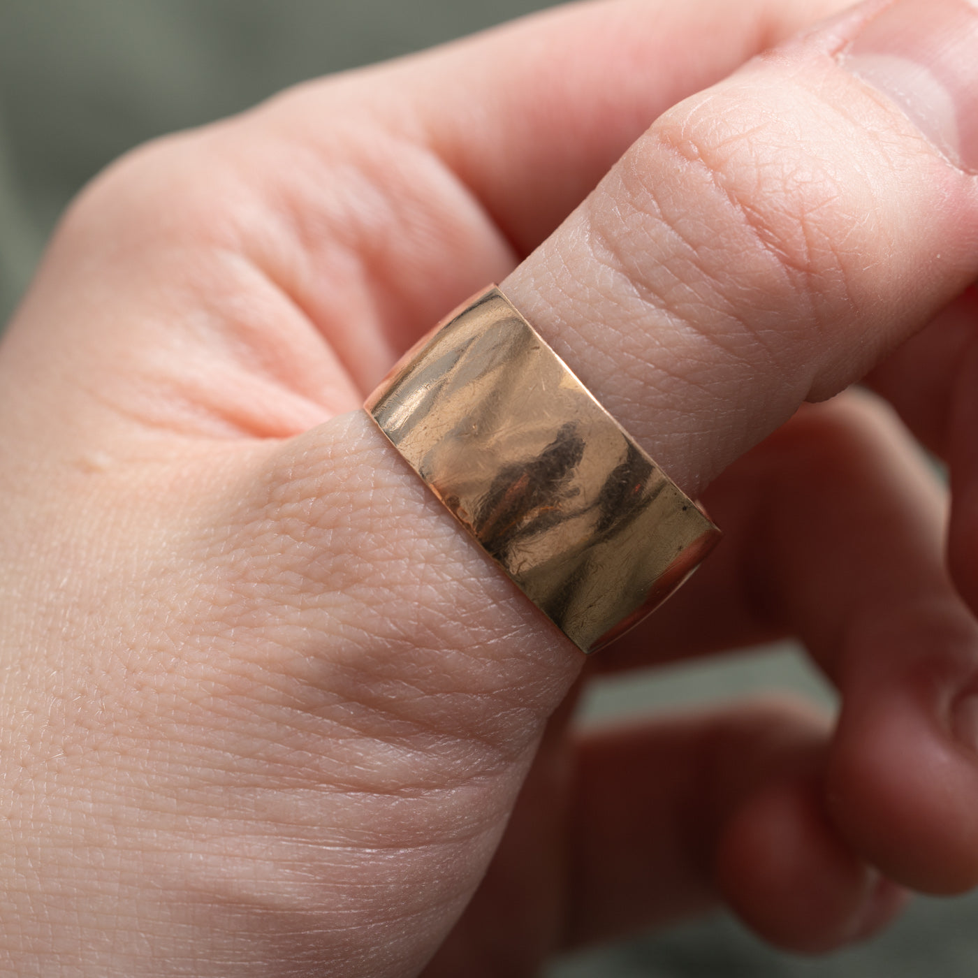 1975 Soviet Hallmarked 14K Rose Gold Cigar Band | 11.64mm | SZ 11.25 |