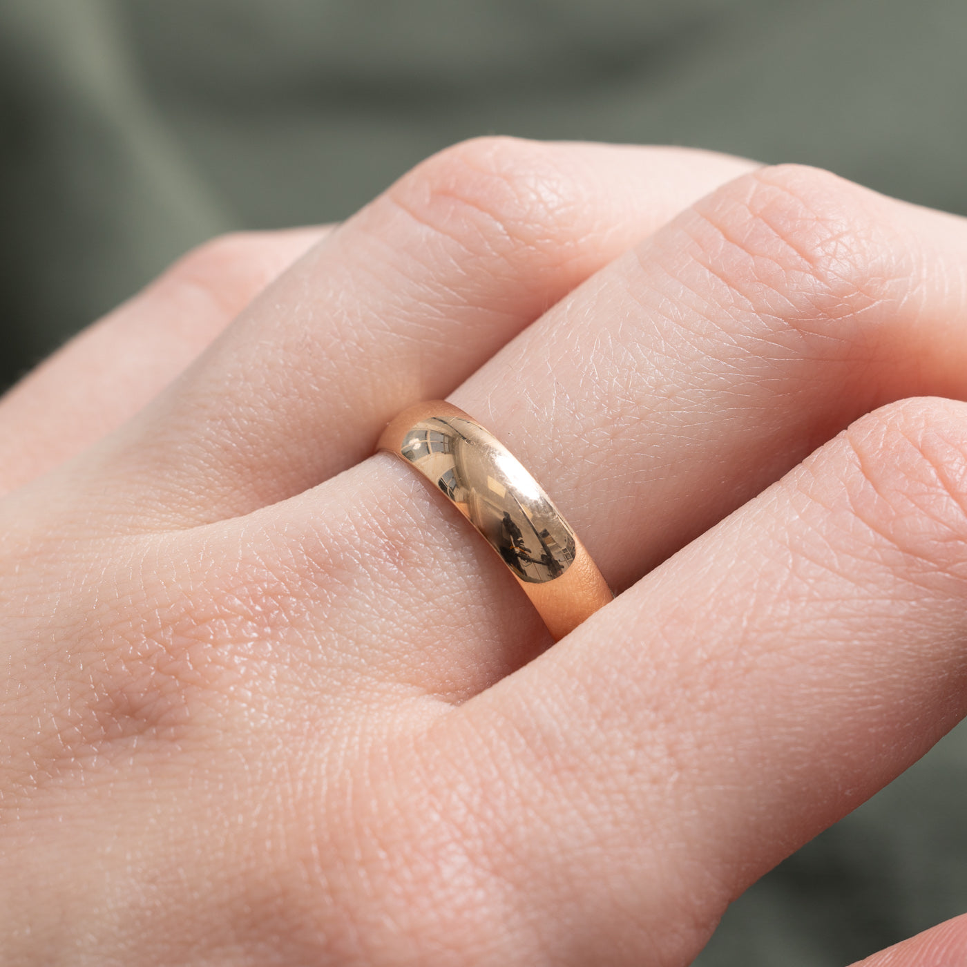 Ukrainian 14K Rose Gold Band | 4.95mm | SZ 8 |