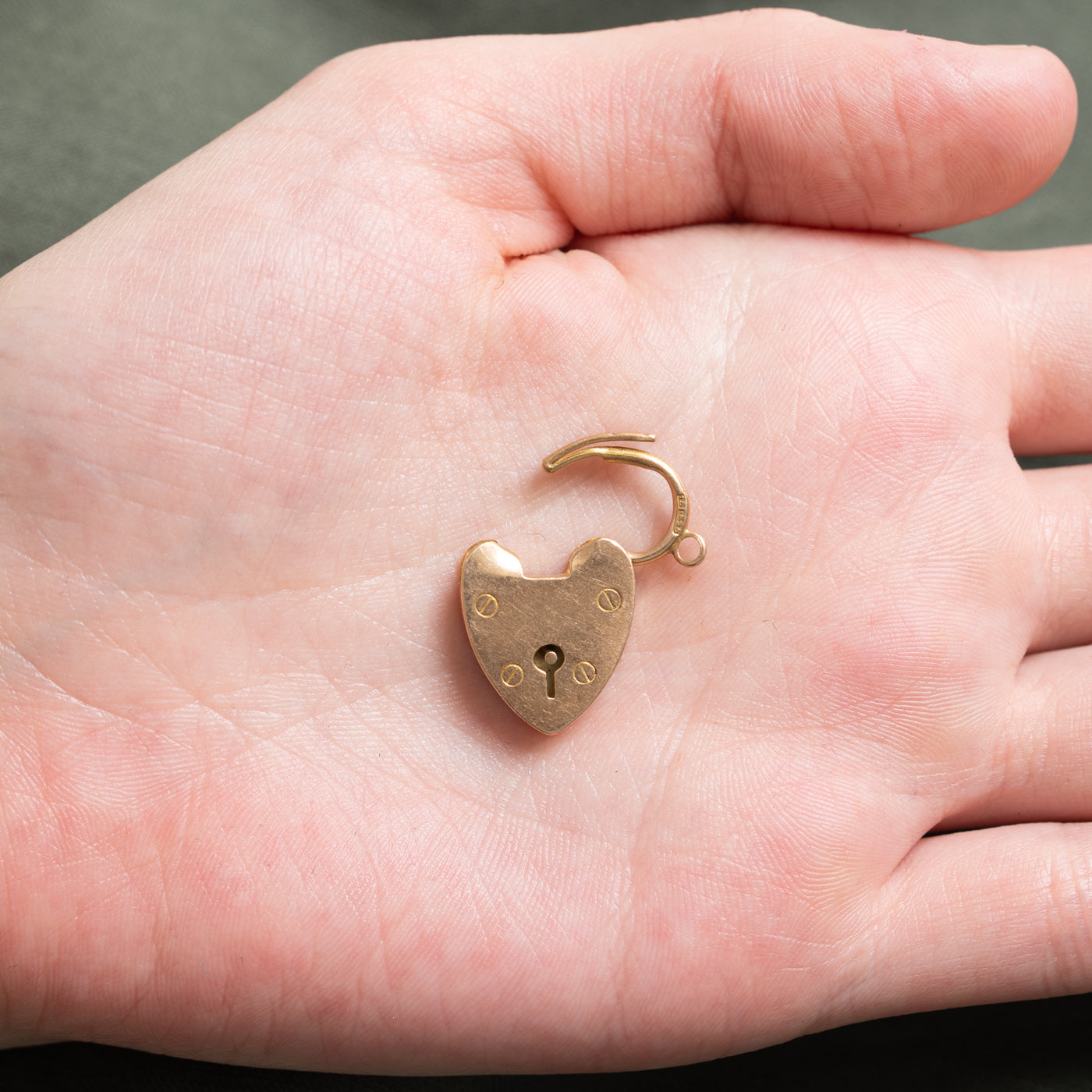 1905 Birmingham 15K Heart Padlock Charm