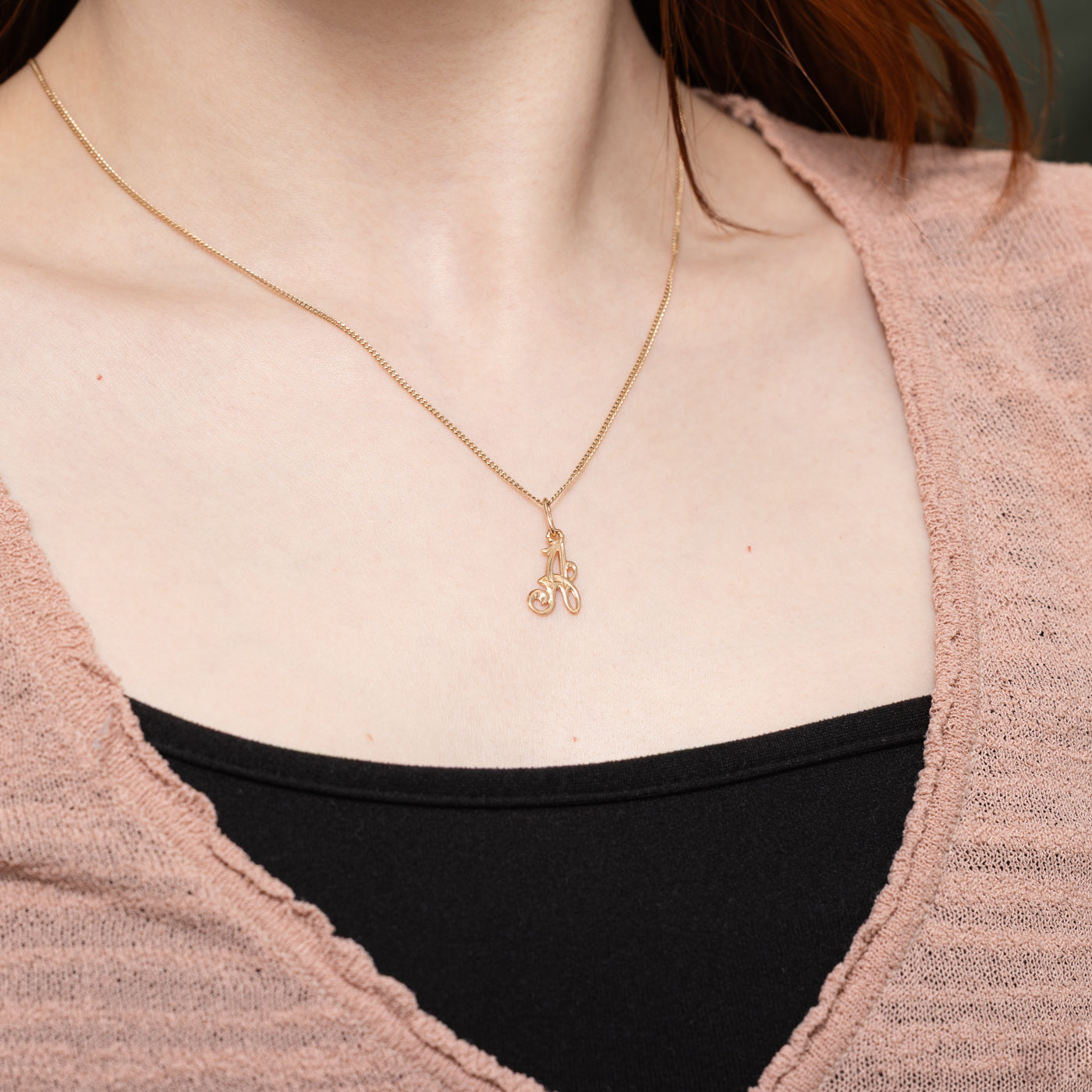 1999 Ukrainian 14K "A" Initial Charm