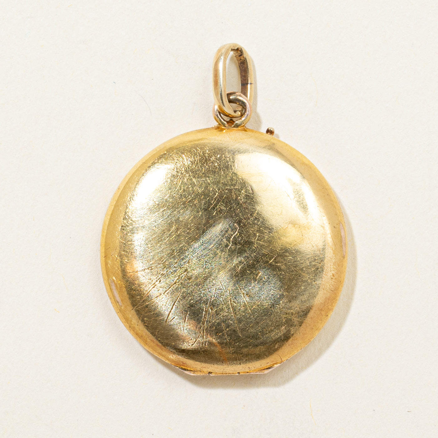 Old European Cut Diamond Engraved Locket | 0.11ct