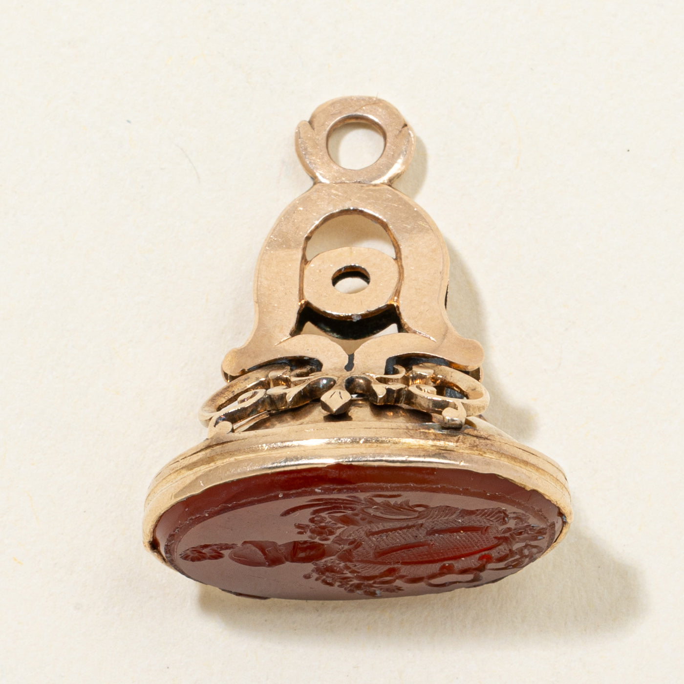 Antique Engraved Carnelian Seal Fob | 6.00ct
