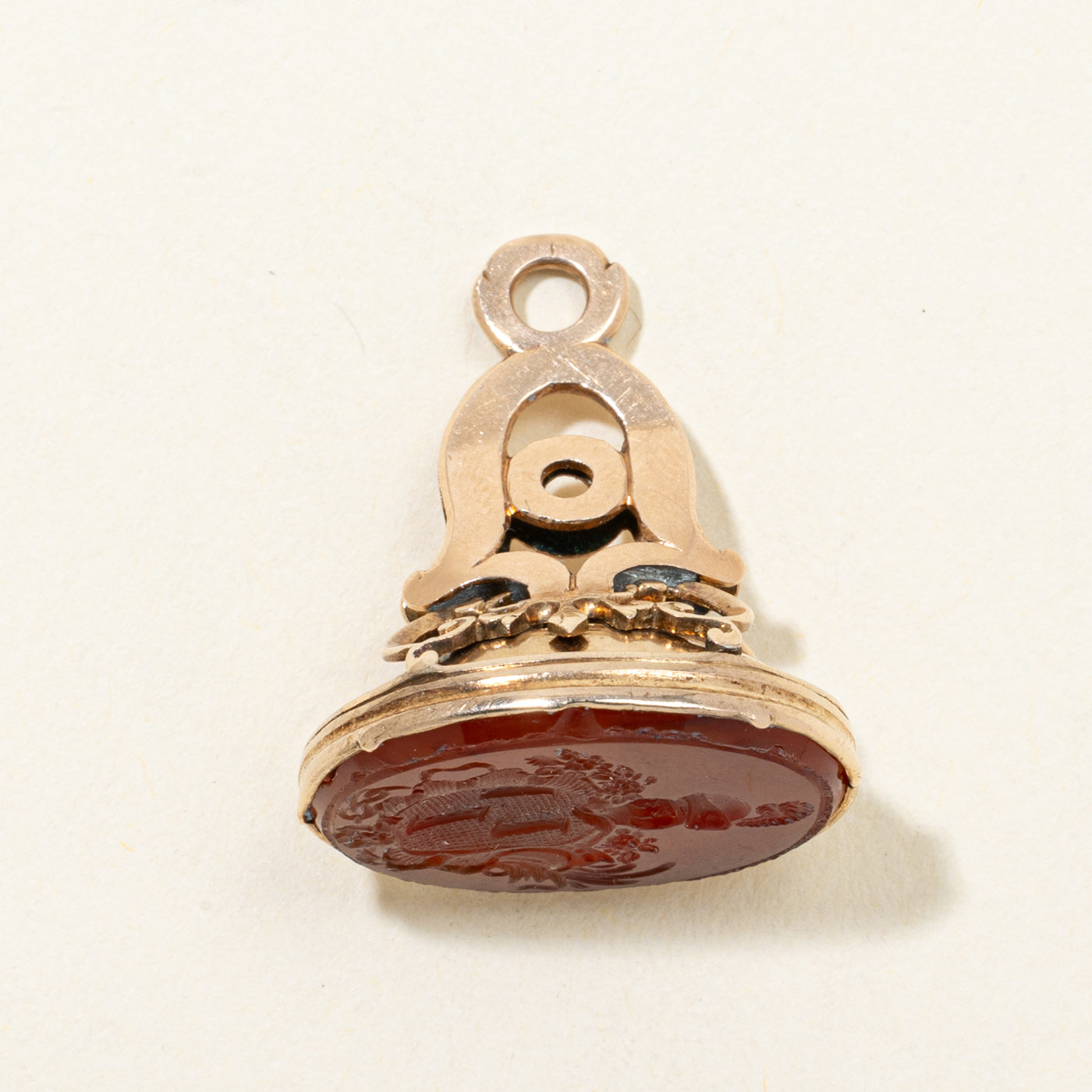 Antique Engraved Carnelian Seal Fob | 6.00ct