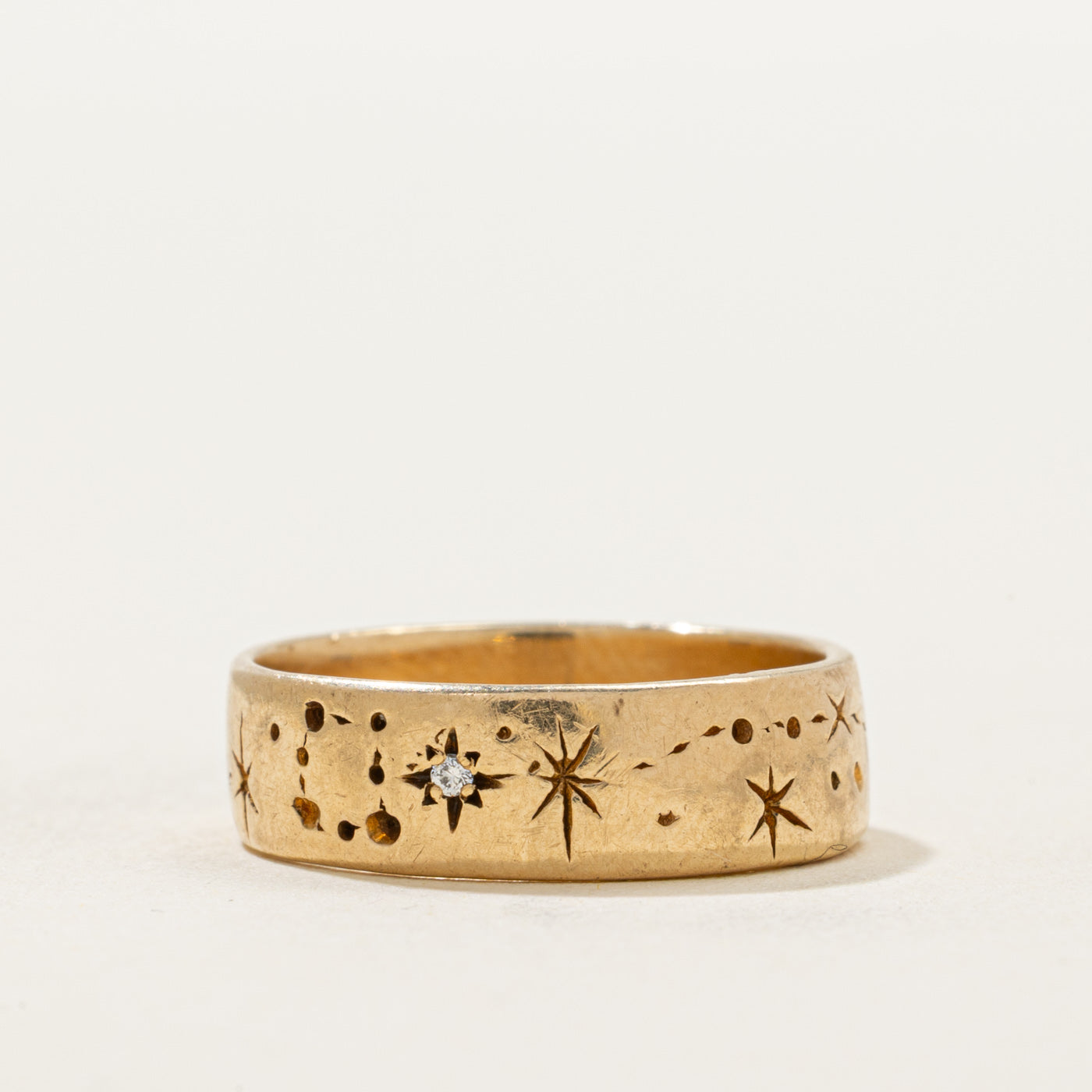 Diamond Star Constellation Band | 0.01ctw | SZ 5.75