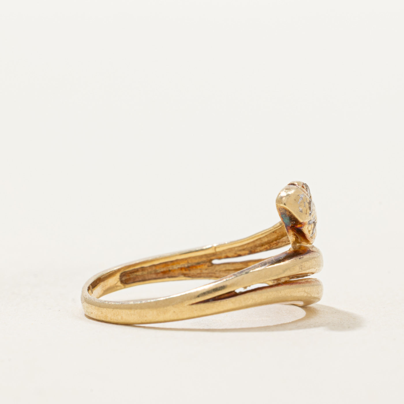 Bague serpent en diamant | 0,01 ct | Taille 4,75