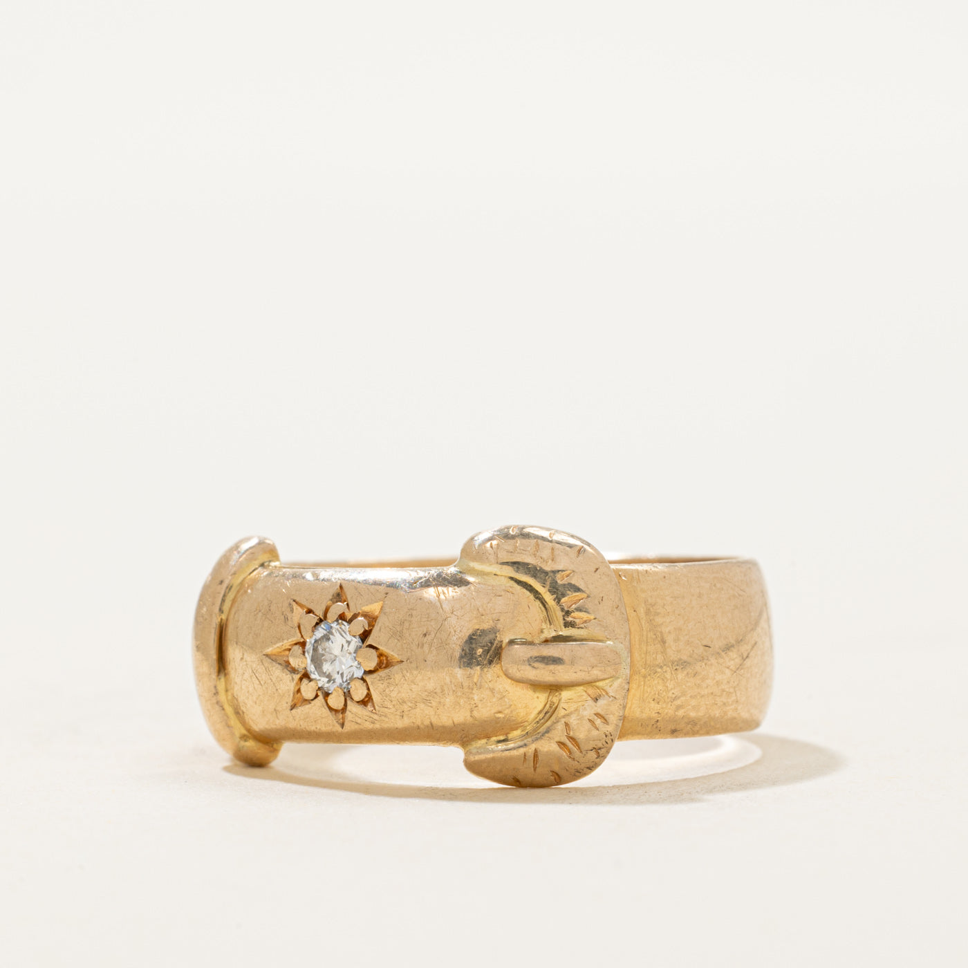 Diamond Buckle Ring | 0.05ct | SZ 8.75