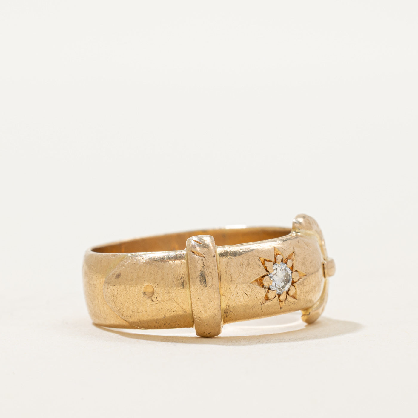 Diamond Buckle Ring | 0.05ct | SZ 8.75