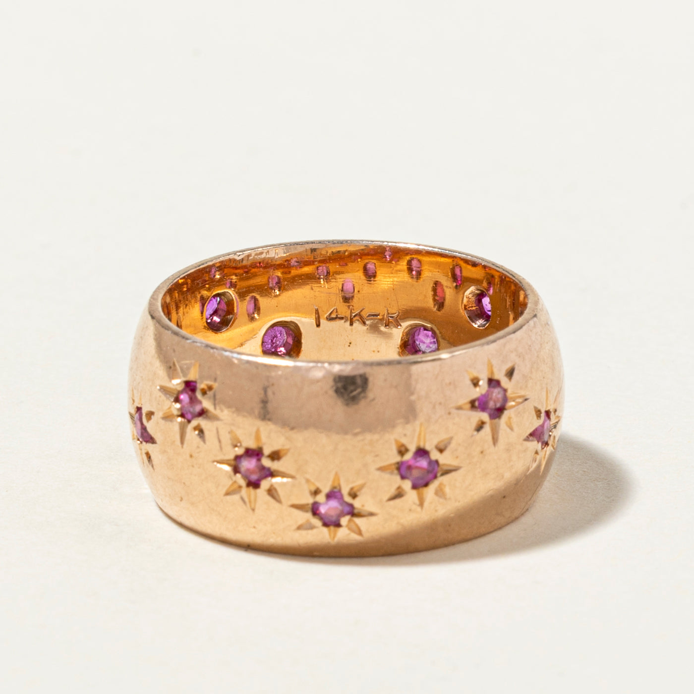 Star Set Ruby Cigar Band | 0.42ctw | SZ 5.25