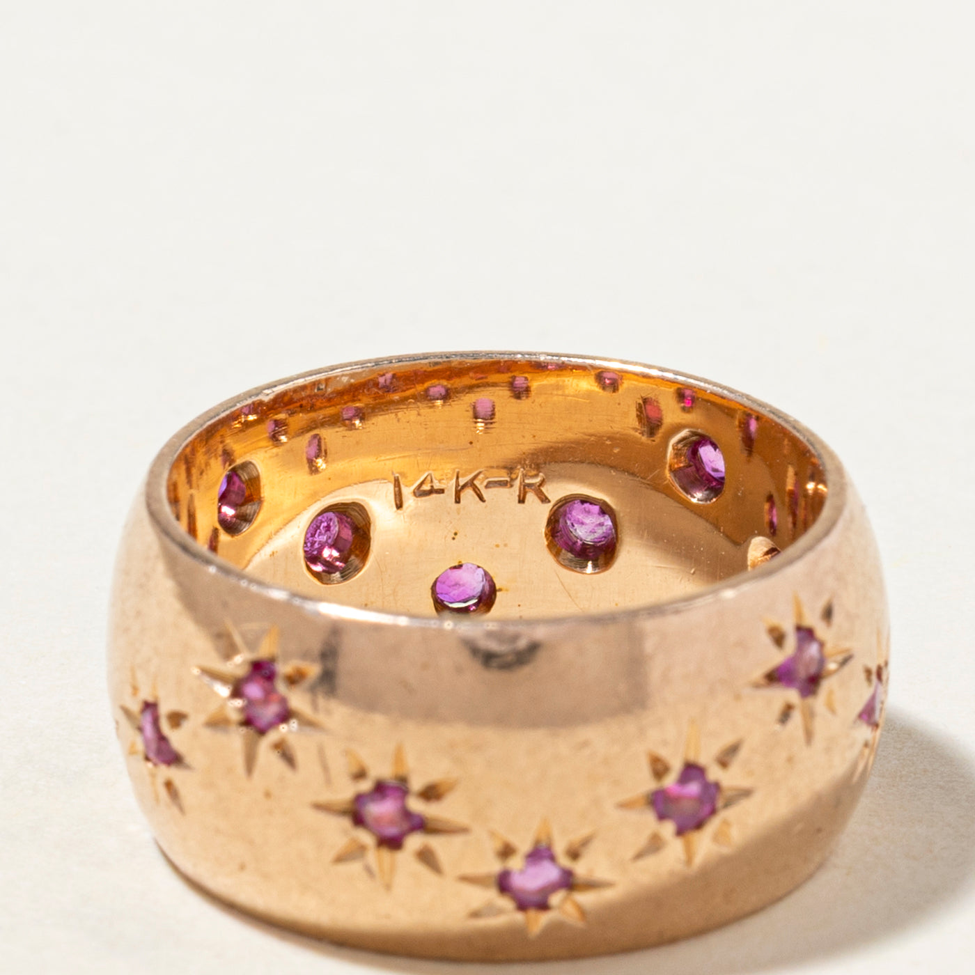 Star Set Ruby Cigar Band | 0.42ctw | SZ 5.25