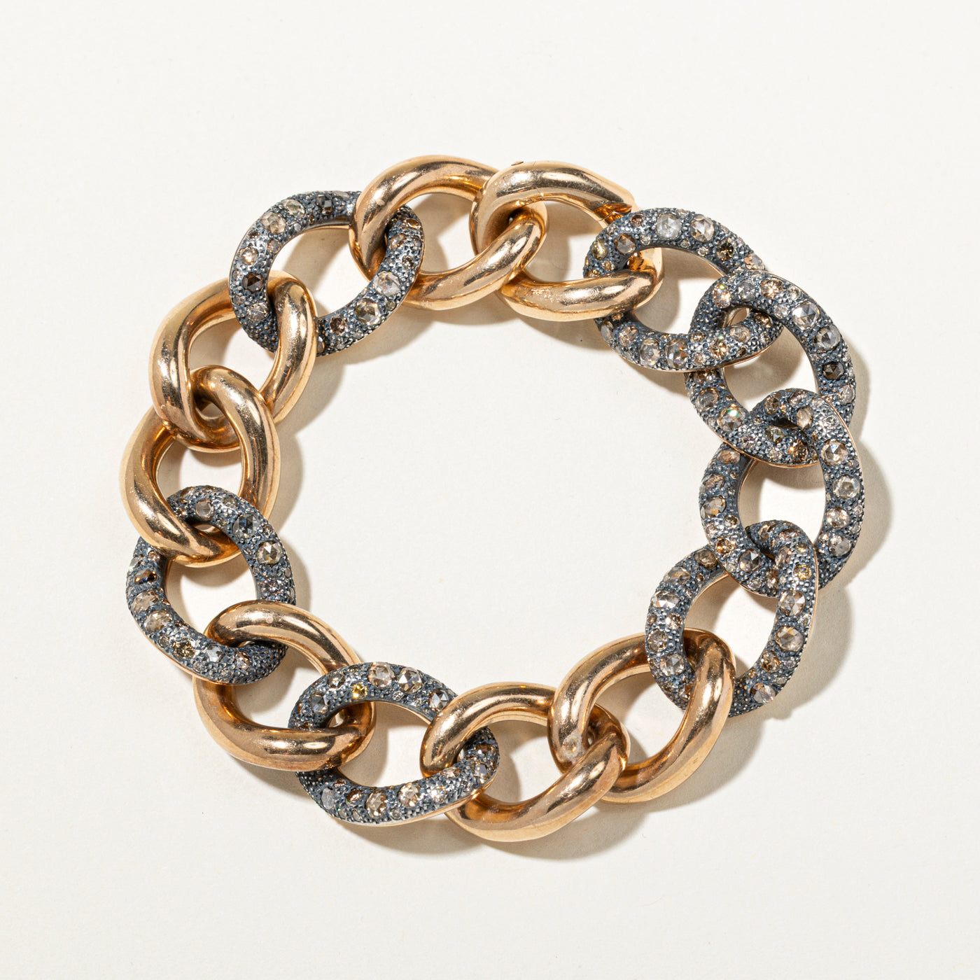 Diamond Curb Link Chunky Bracelet | 8.90ctw | 8"