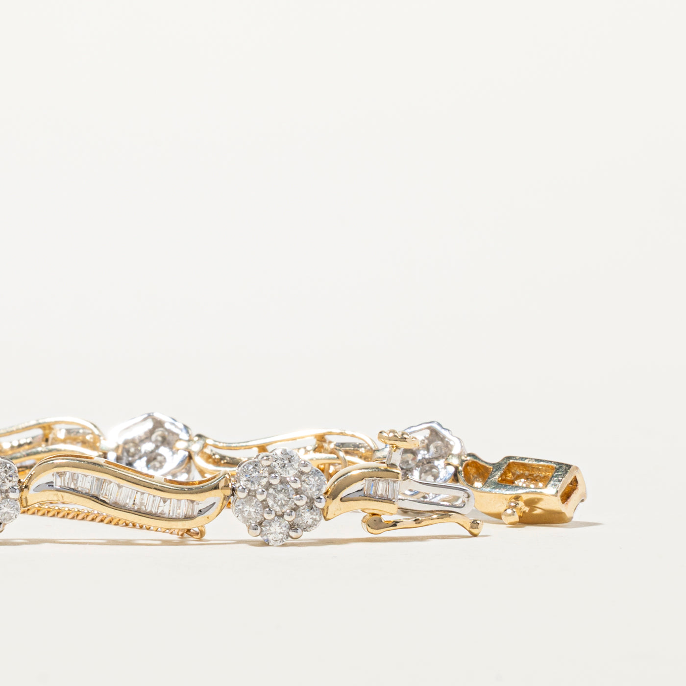 Diamond Cluster Tennis Bracelet | 2.71ctw | 7.5"