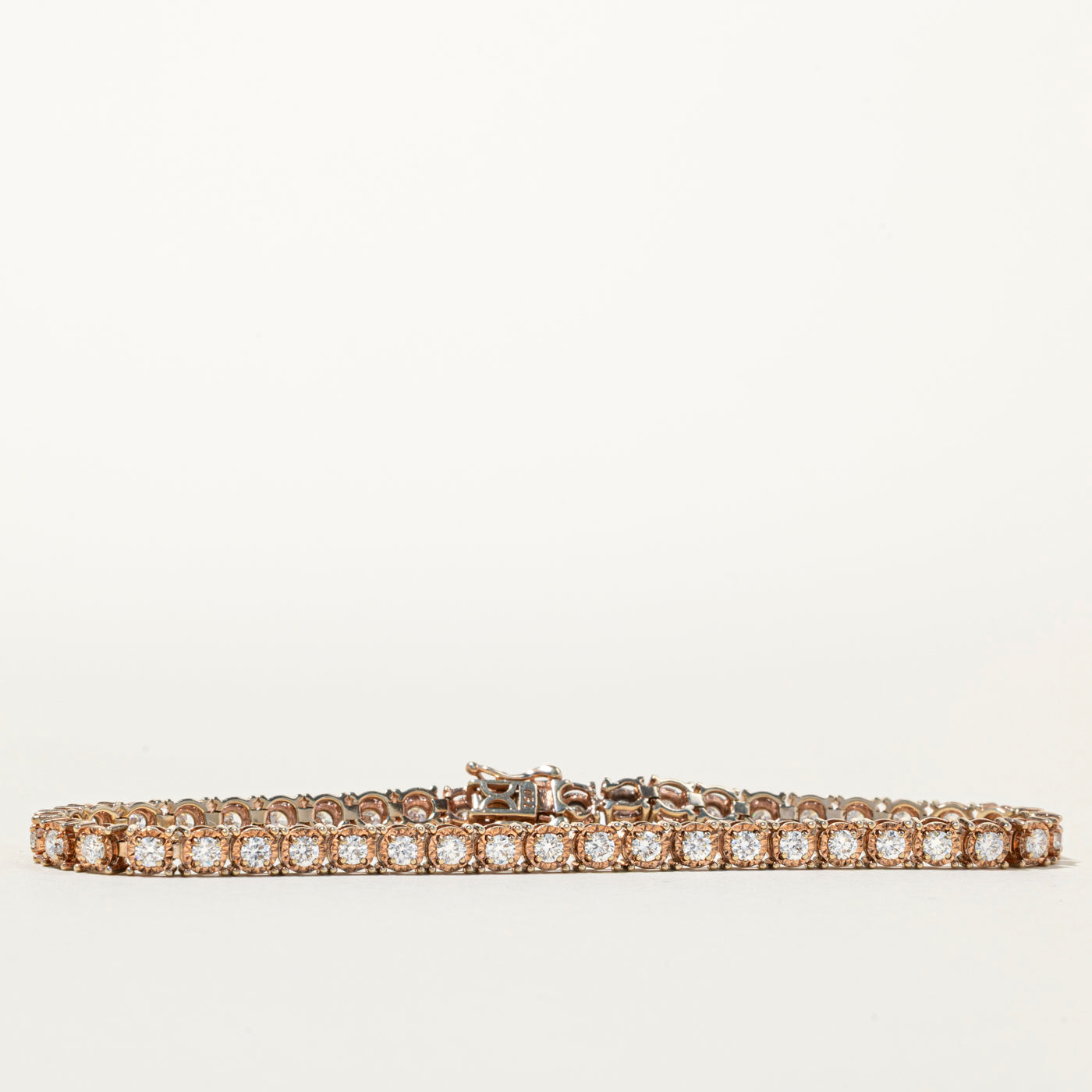 18k Rose Gold Diamond Tennis Bracelet | 2.38ctw | 7.25"