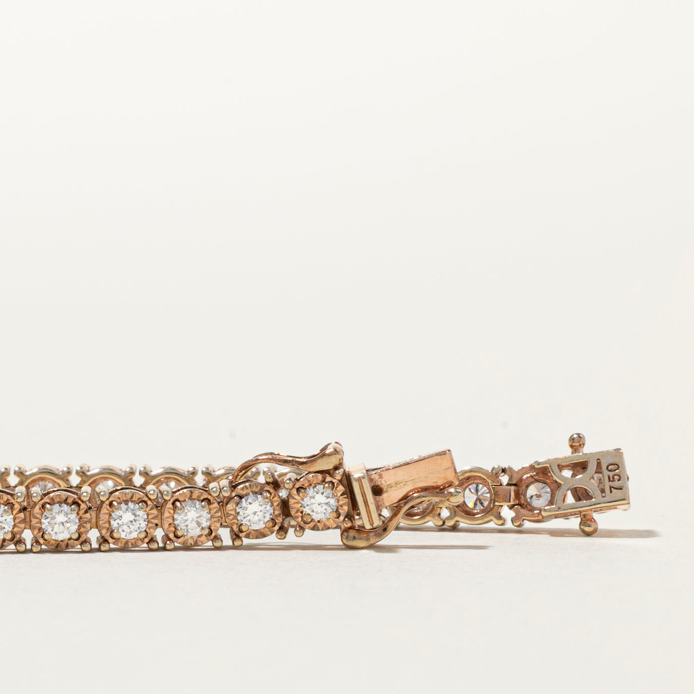 18k Rose Gold Diamond Tennis Bracelet | 2.38ctw | 7.25"