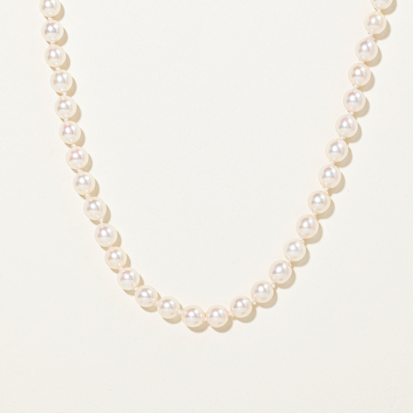 14k Cultured Pearl Strand Necklace, Bracelet & Earrings Set | 22.5" | 7.5"