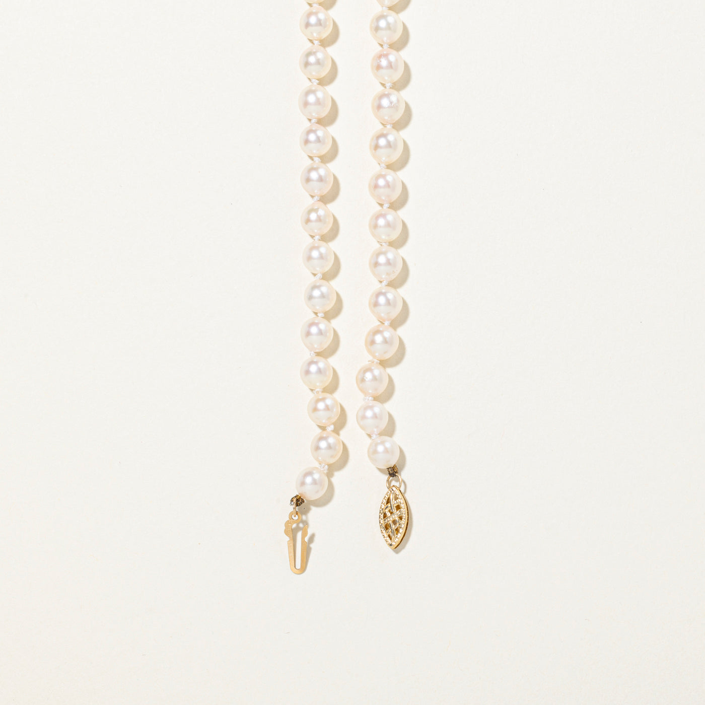 14k Cultured Pearl Strand Necklace, Bracelet & Earrings Set | 22.5" | 7.5"