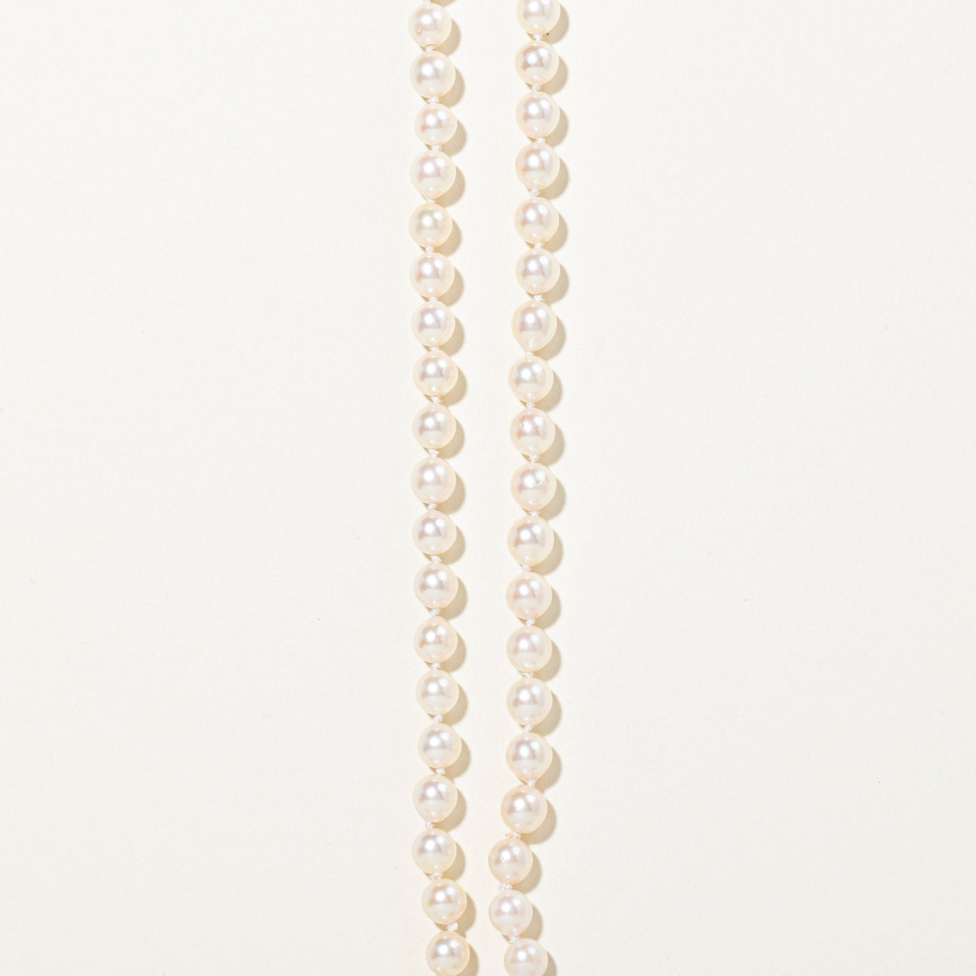 14k Cultured Pearl Strand Necklace, Bracelet & Earrings Set | 22.5" | 7.5"