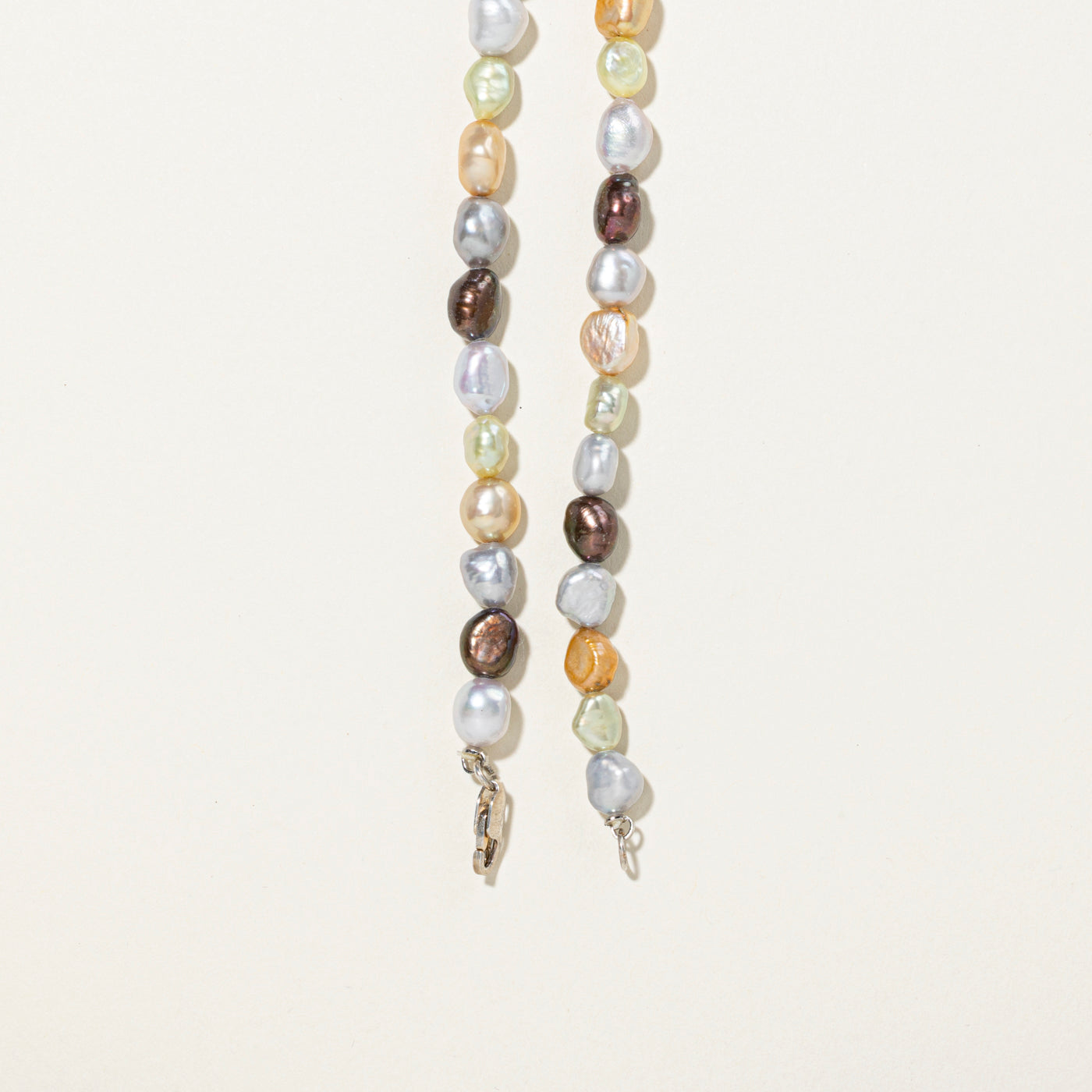 Sterling Silver Cultured Pearl Strand Necklace | 16"