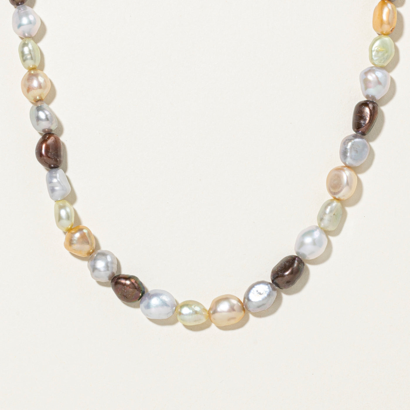 Sterling Silver Cultured Pearl Strand Necklace | 16"