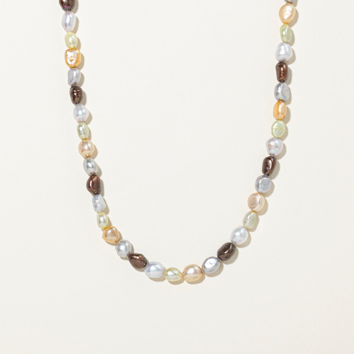Sterling Silver Cultured Pearl Strand Necklace | 16"
