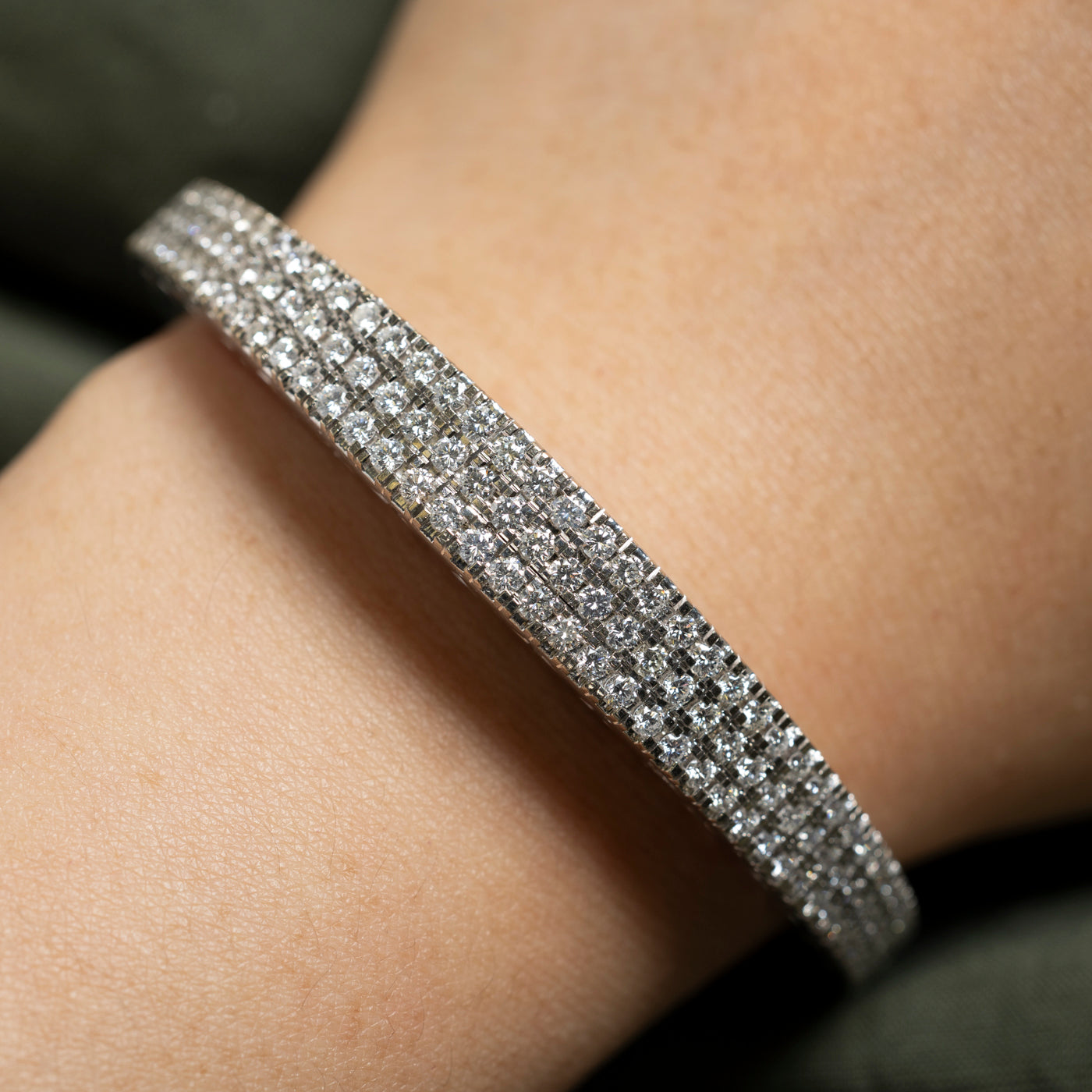 Diamond Grid Bangle | 2.70ctw | 6.5"