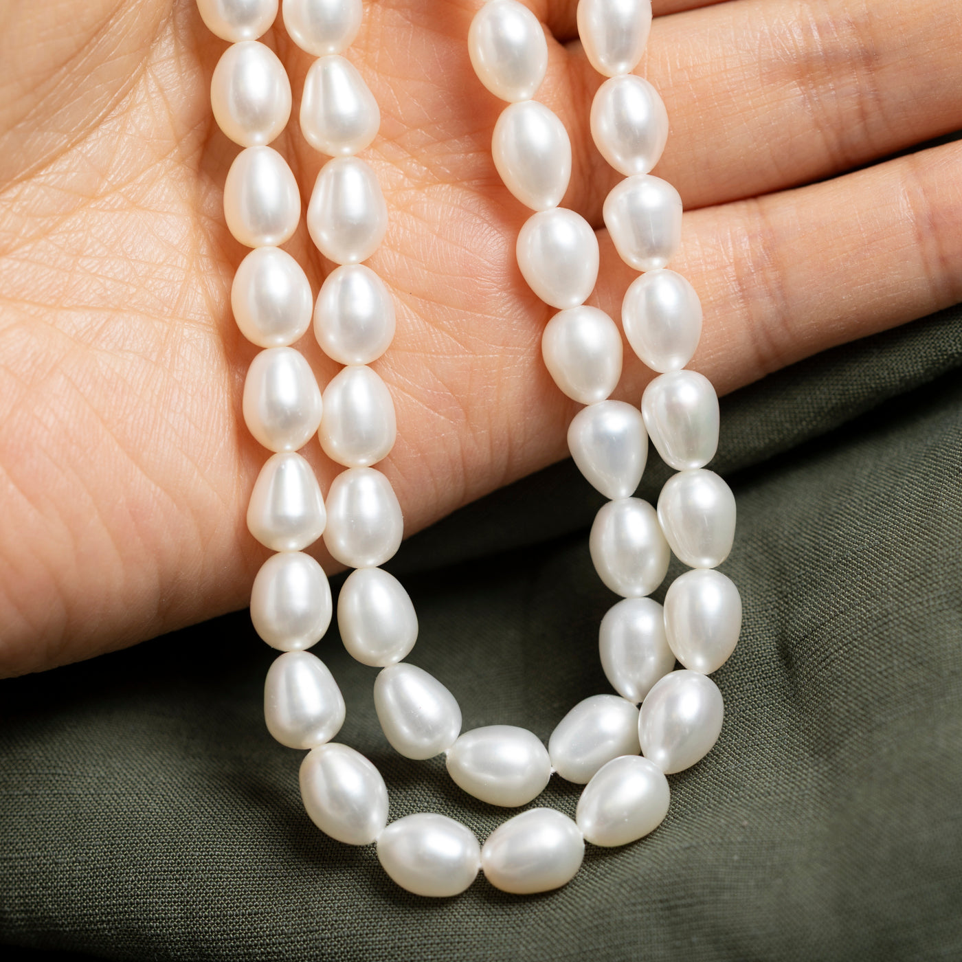 Sterling Silver Cultured Pearl Strand Necklace | 16"