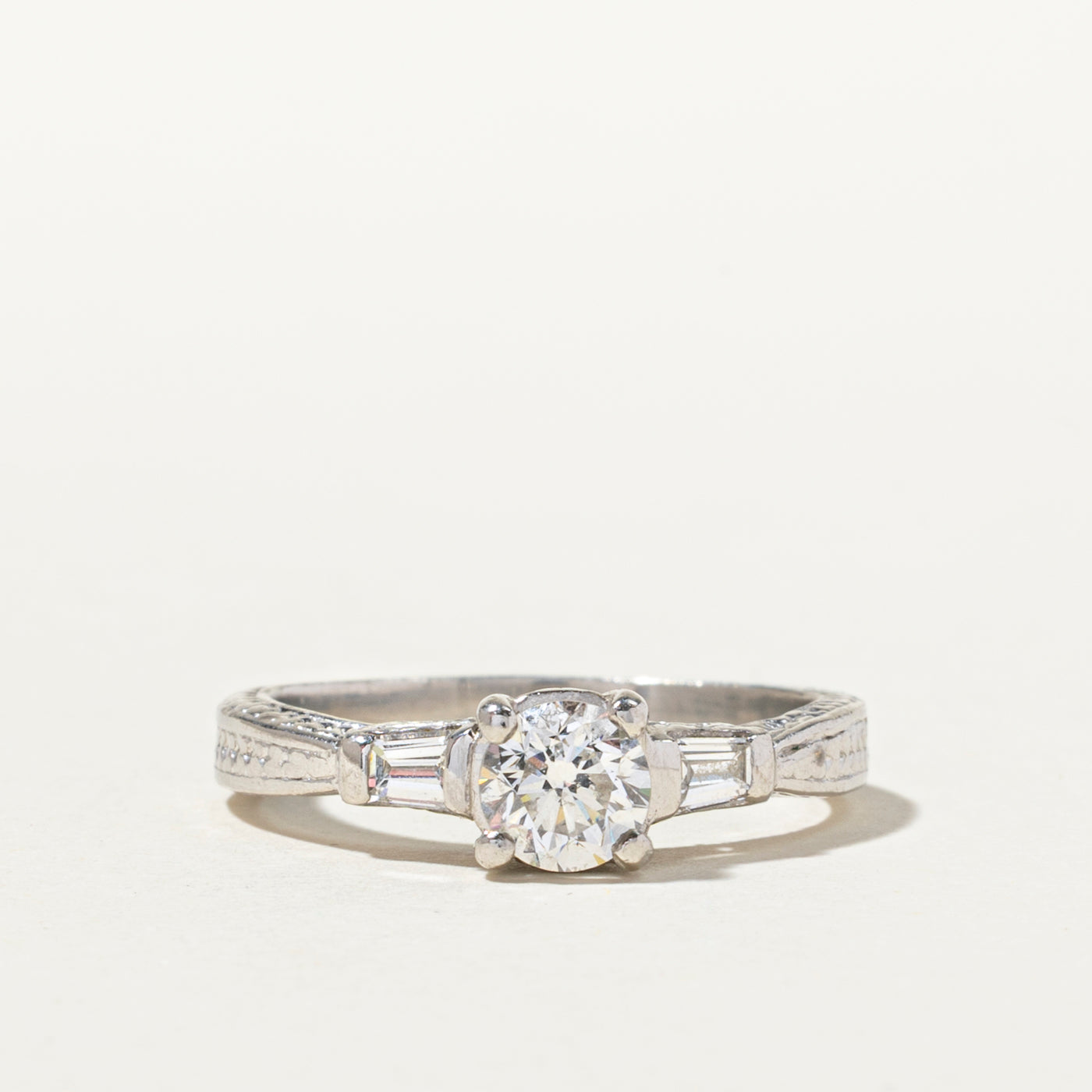 Diamond Accented Engagement Ring | 1.02ctw | SZ 7.5