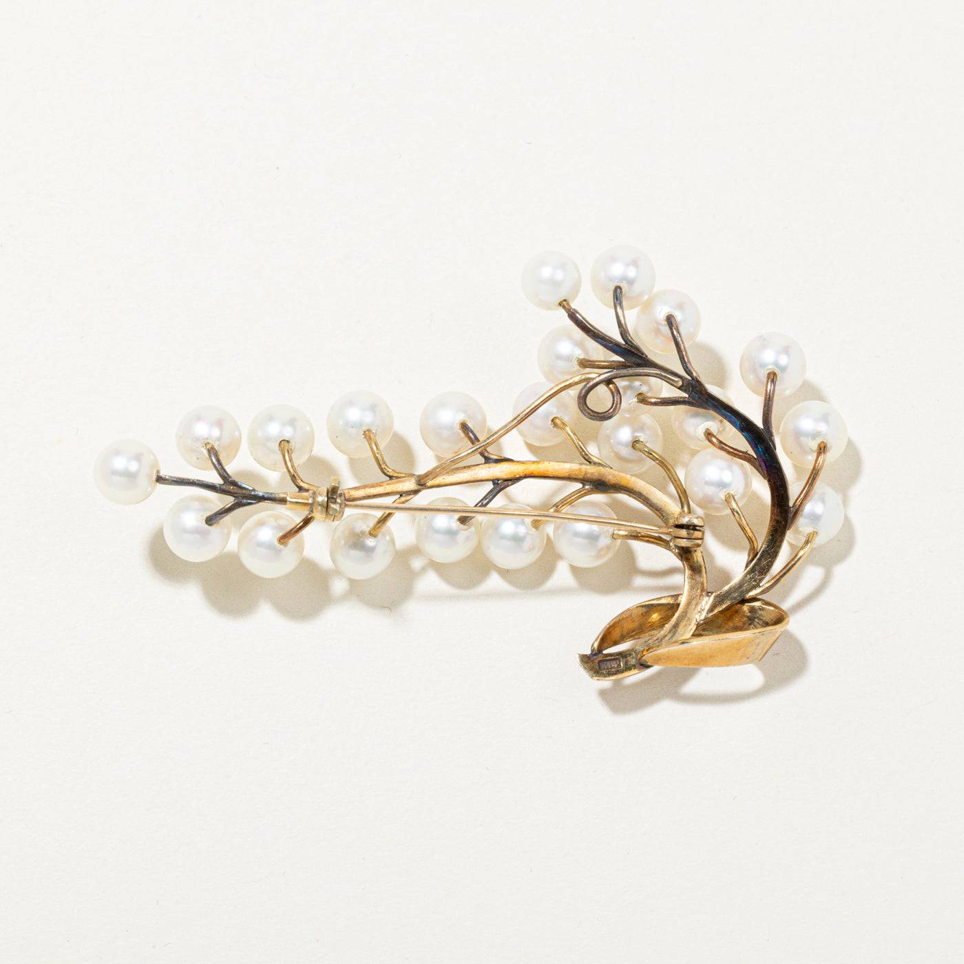 Cultured Pearls Brooch