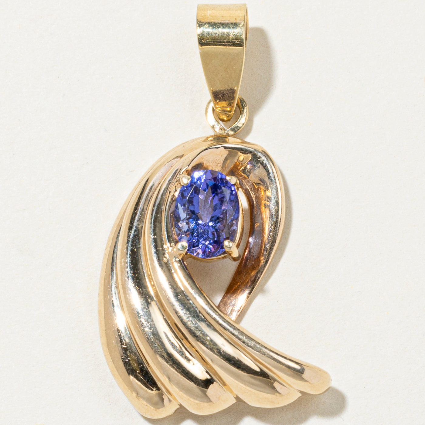 Tanzanite Wave Design Pendant | 1.31ct
