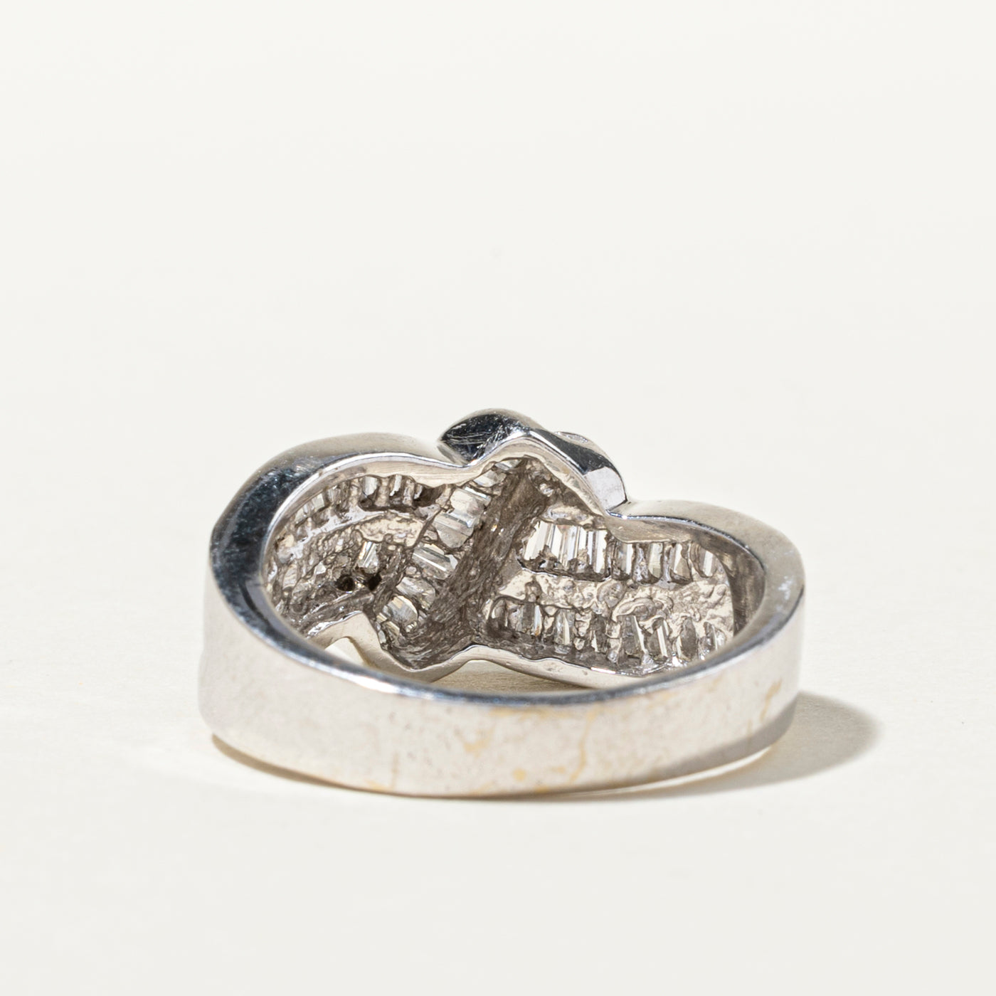 Diamond Cross Over Ring | 1.05ctw | SZ 6.25