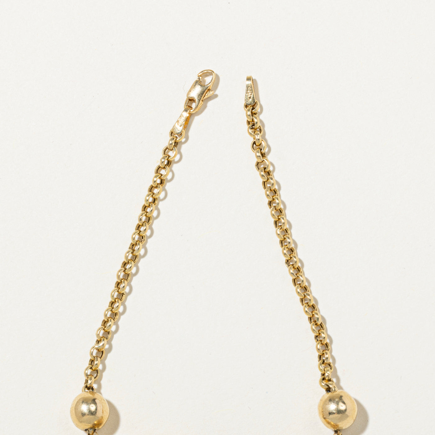 Italian Diamond Bead Bracelet | 0.47ctw | 7.5"