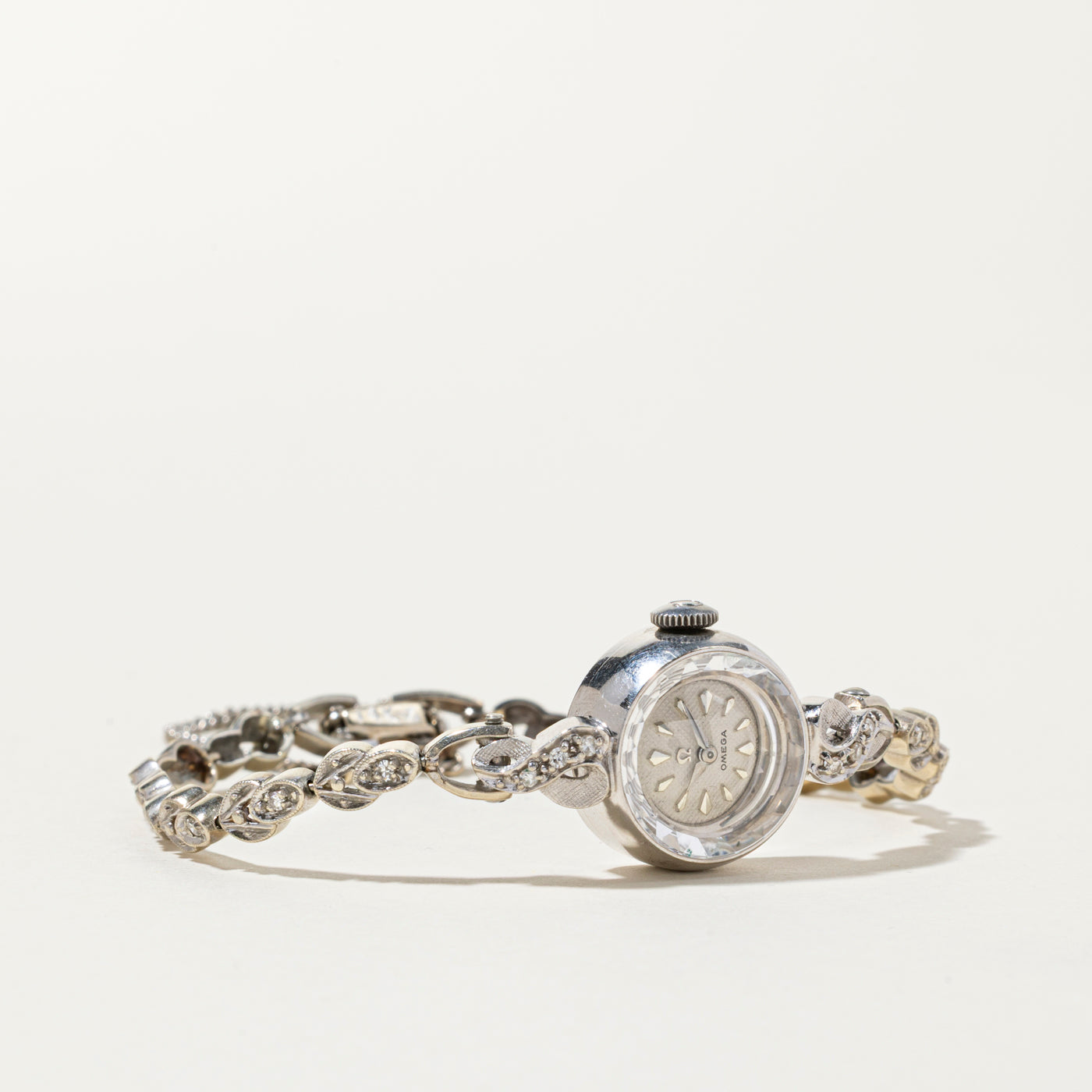 'Omega' Vintage Diamond Watch | 0.22ctw