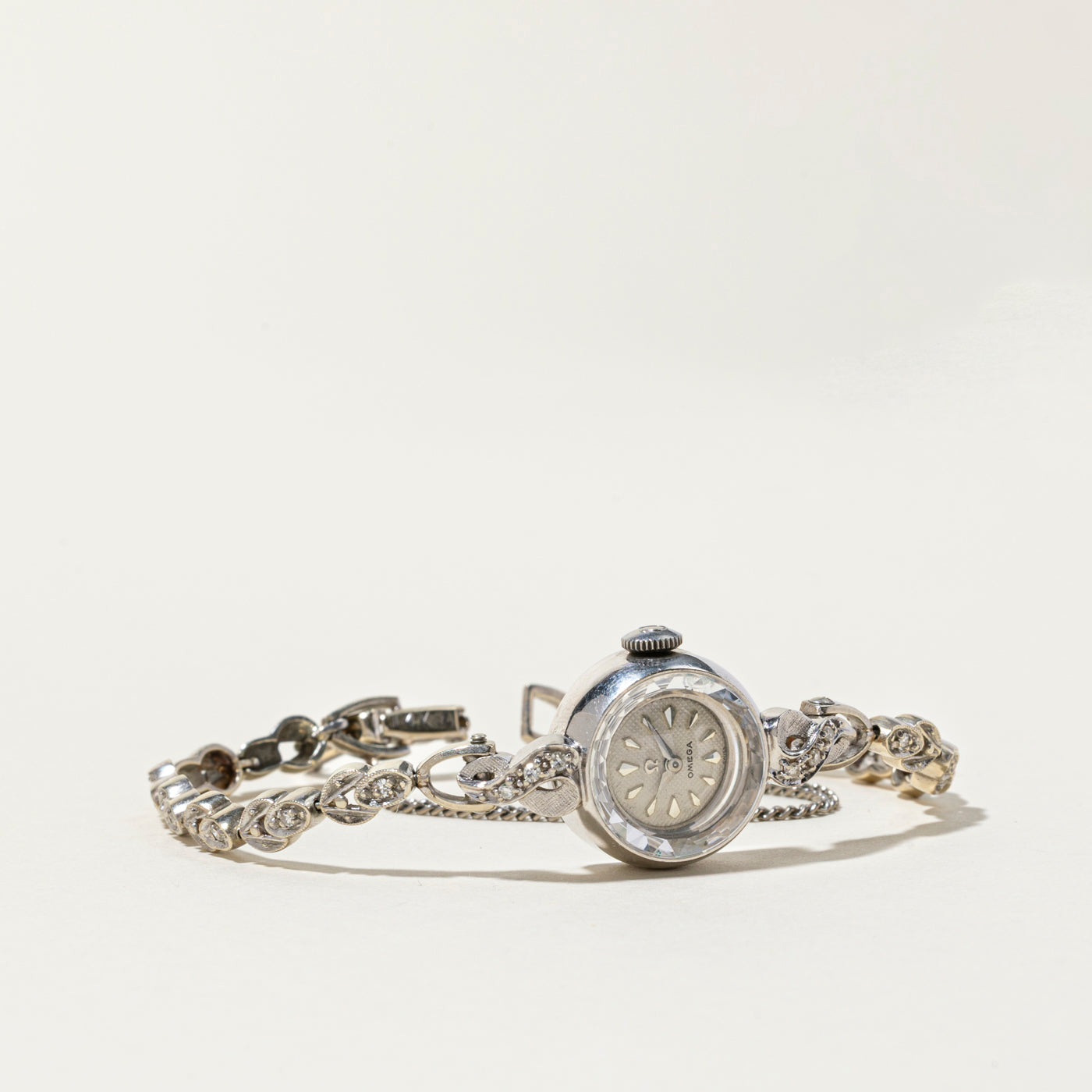'Omega' Vintage Diamond Watch | 0.22ctw