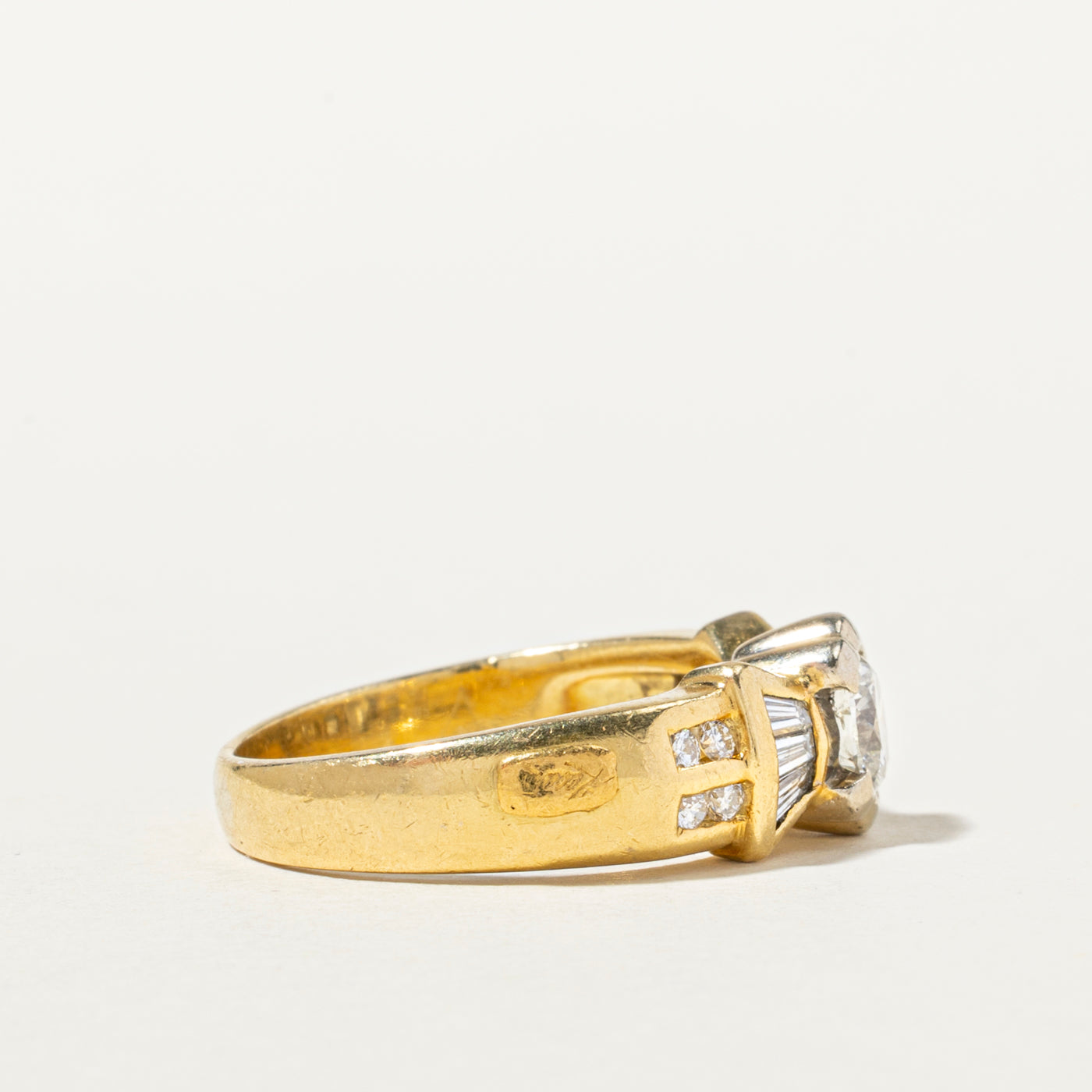 Diamond Bow Design Engagement Ring | 1.05ctw | SZ 7.5