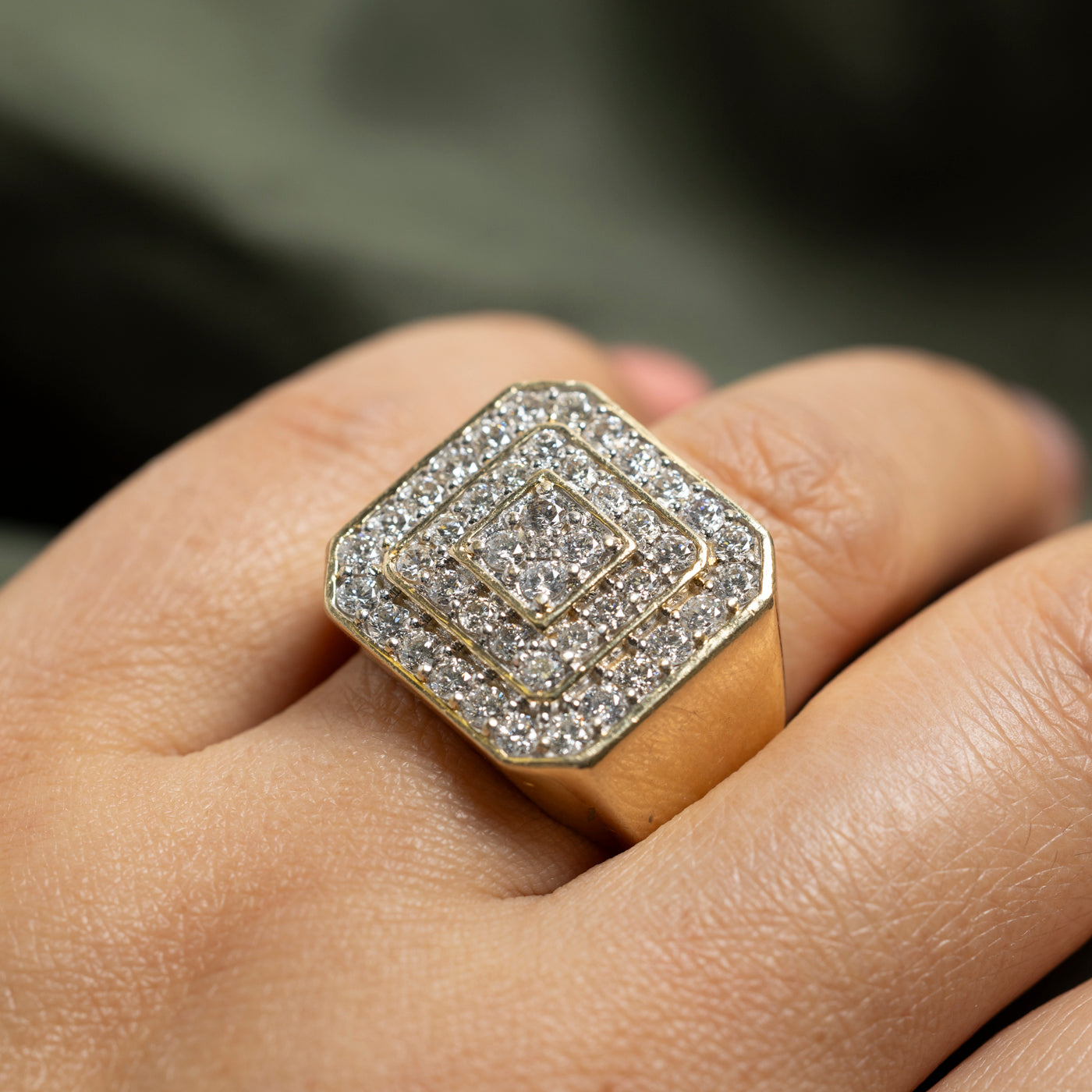 Diamond Grid Statement Ring | 1.99ctw | SZ 10