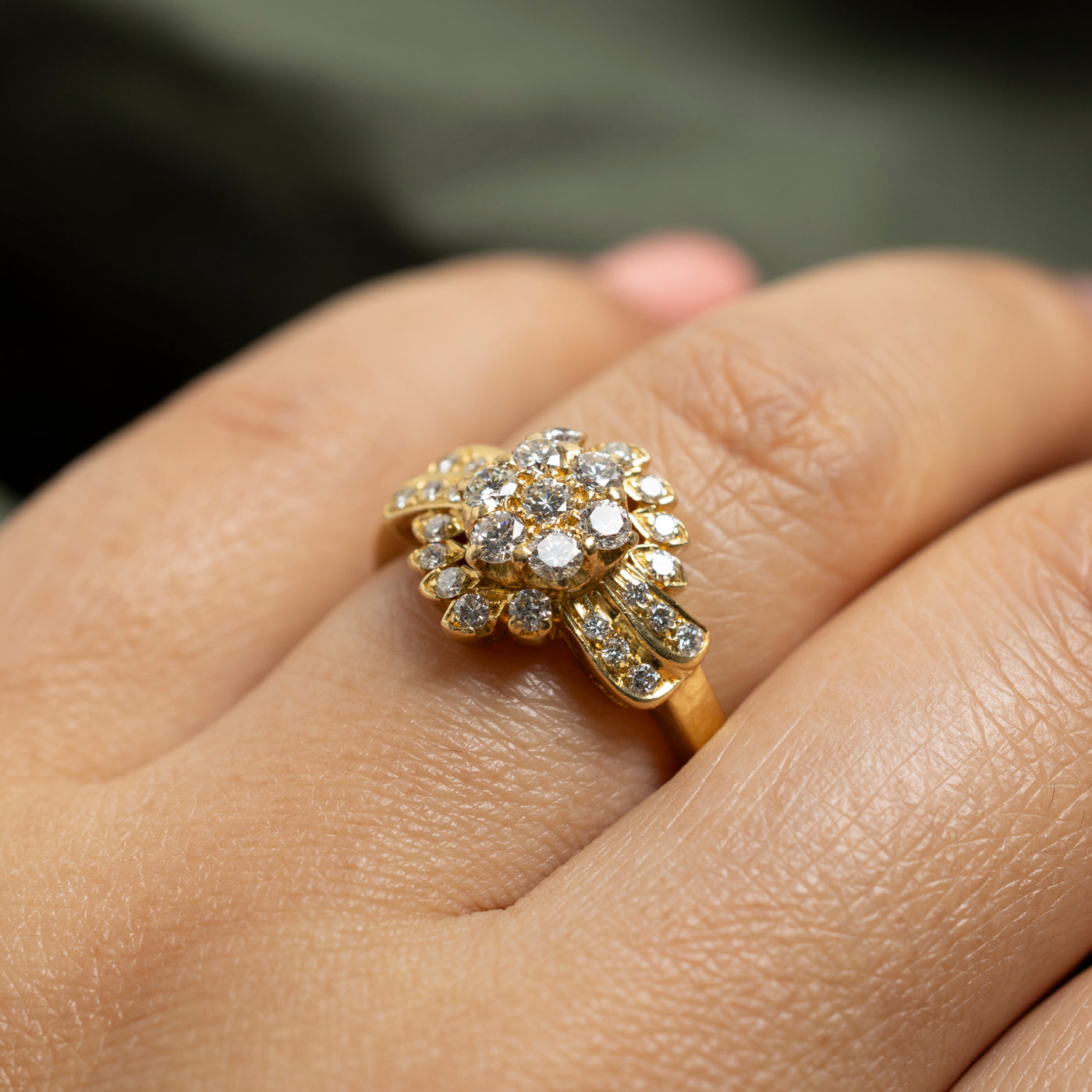 Diamond Cluster Ring | 0.83ctw | SZ 6.75