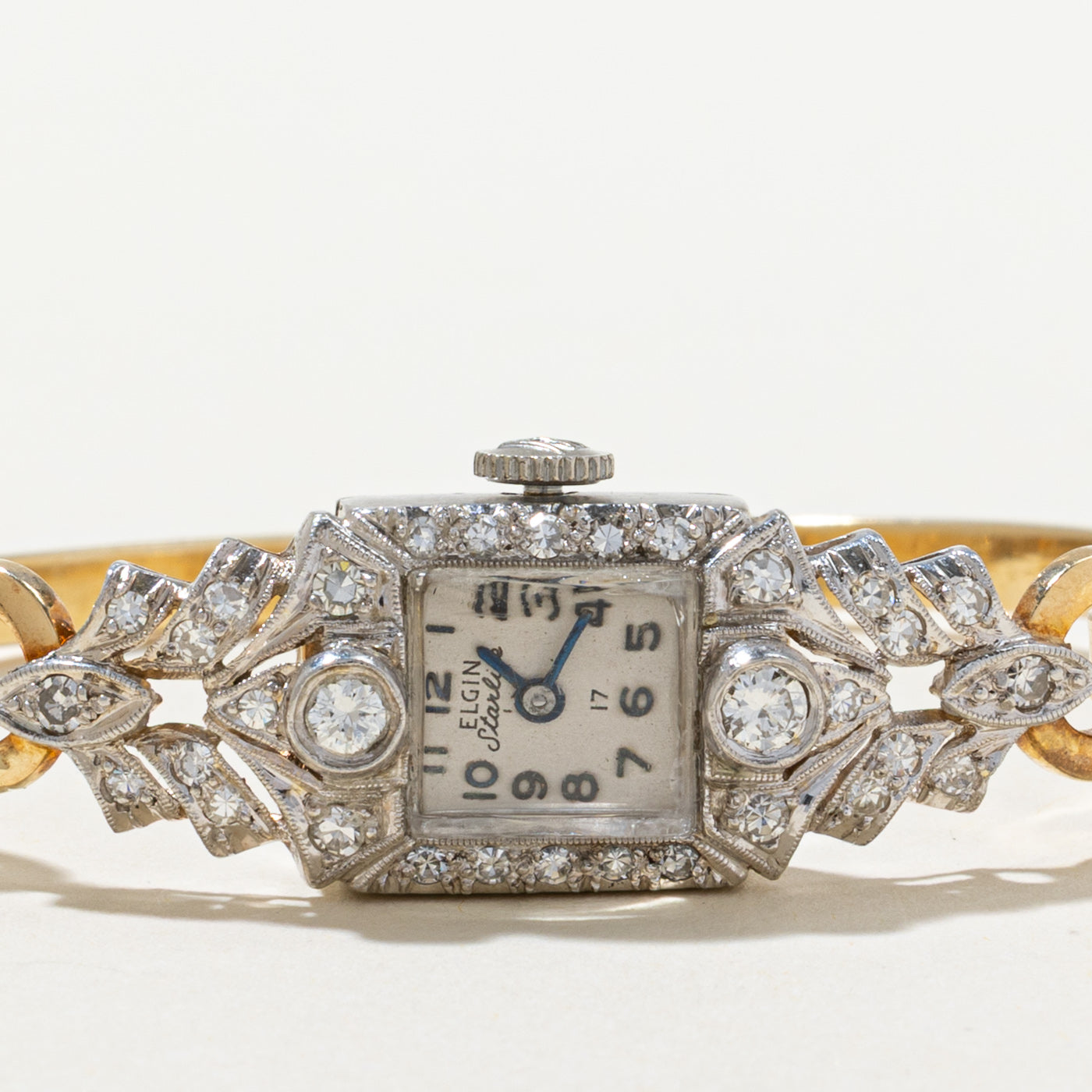 'Elgin' Diamond Face Watch | 0.80ctw | 6.75"