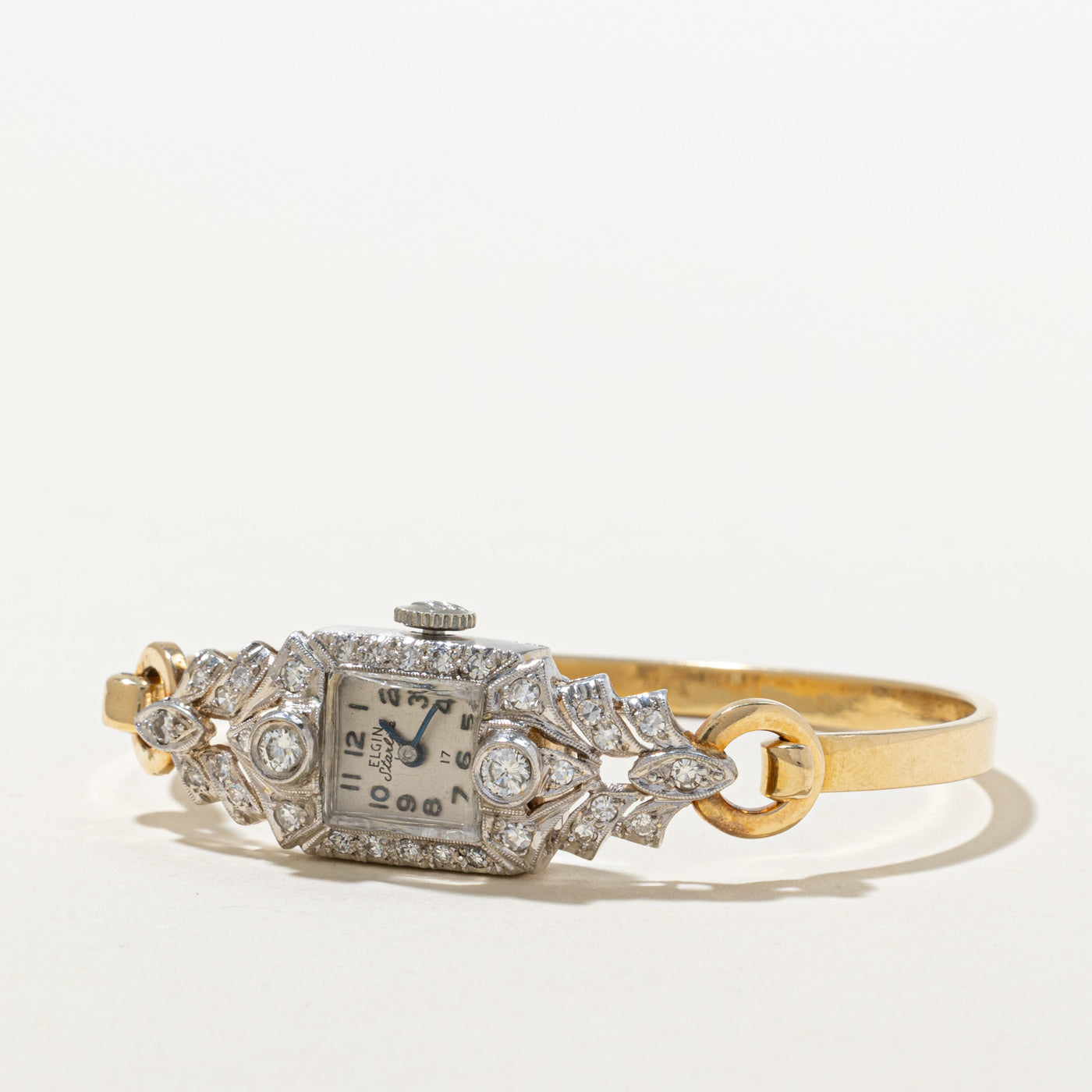 'Elgin' Diamond Face Watch | 0.80ctw | 6.75"