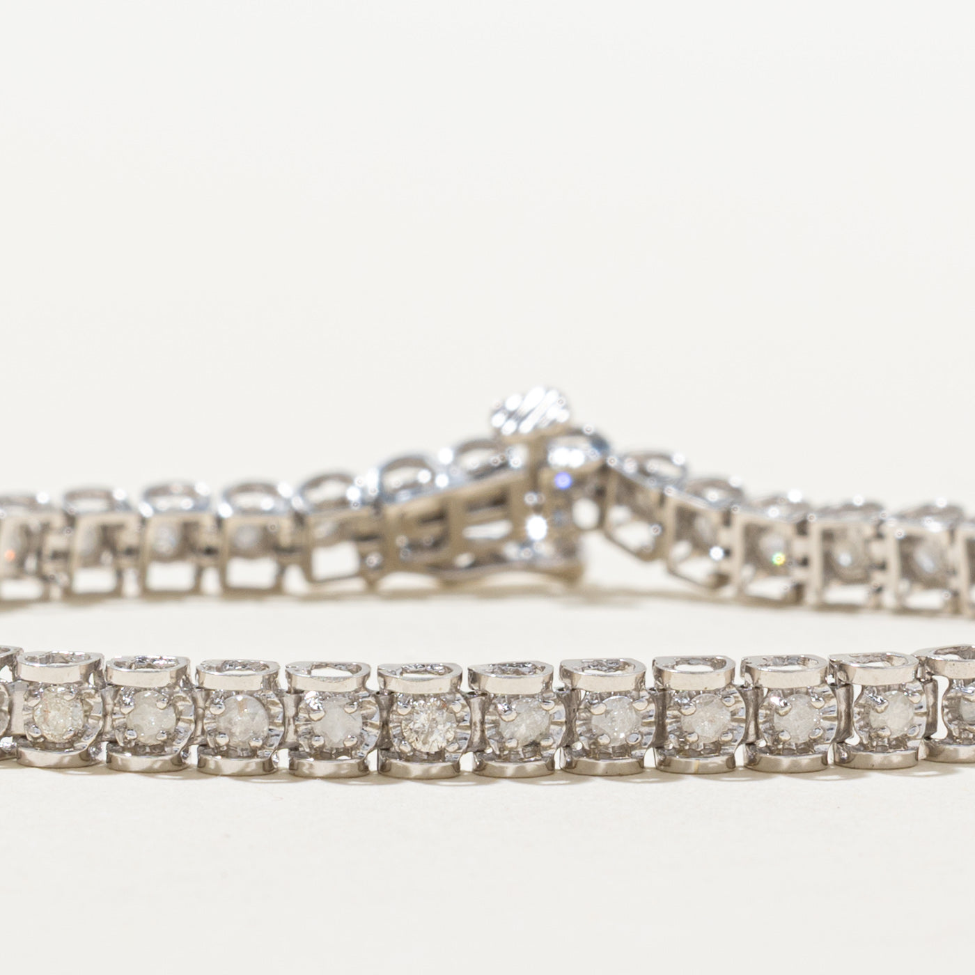 Illusion Set Diamond Tennis Bracelet | 1.75ctw | 8"