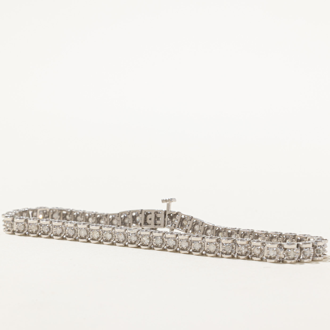 Illusion Set Diamond Tennis Bracelet | 1.75ctw | 8"