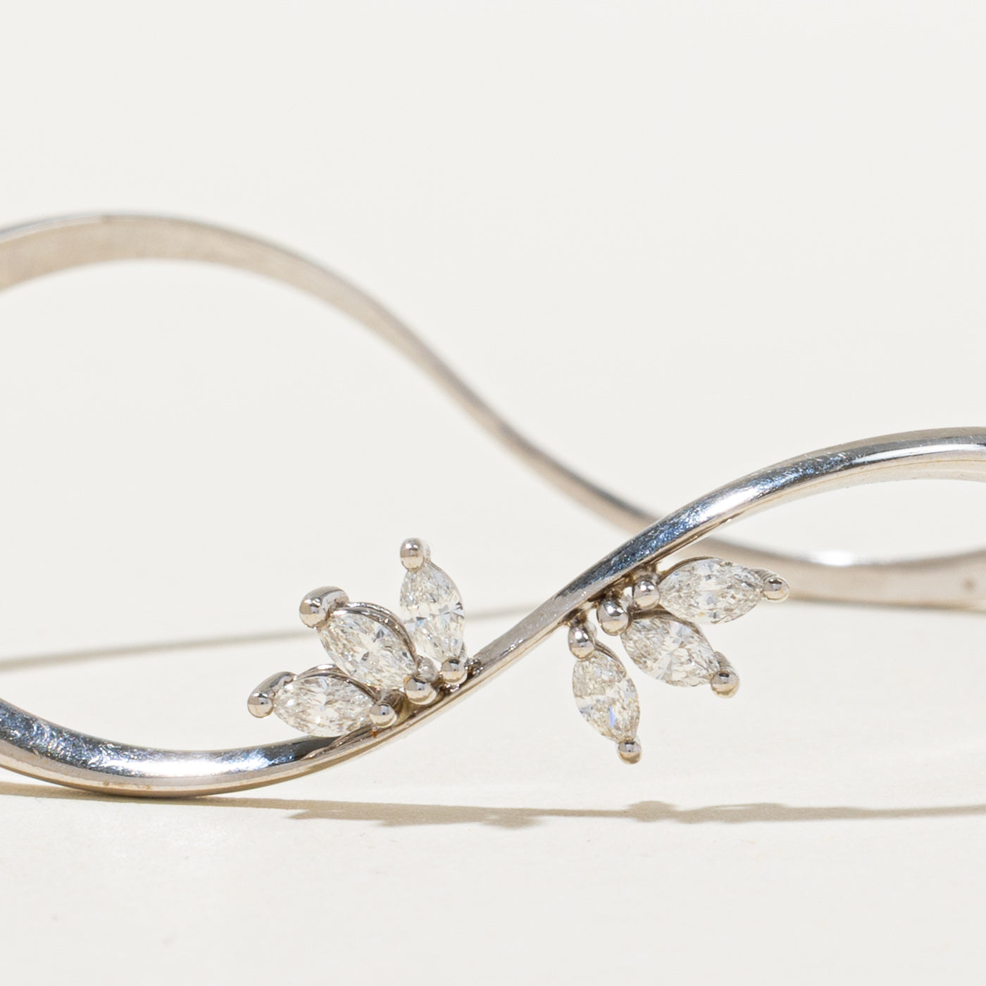 Diamond Wave Cuff Bracelet | 0.54ctw | 7"