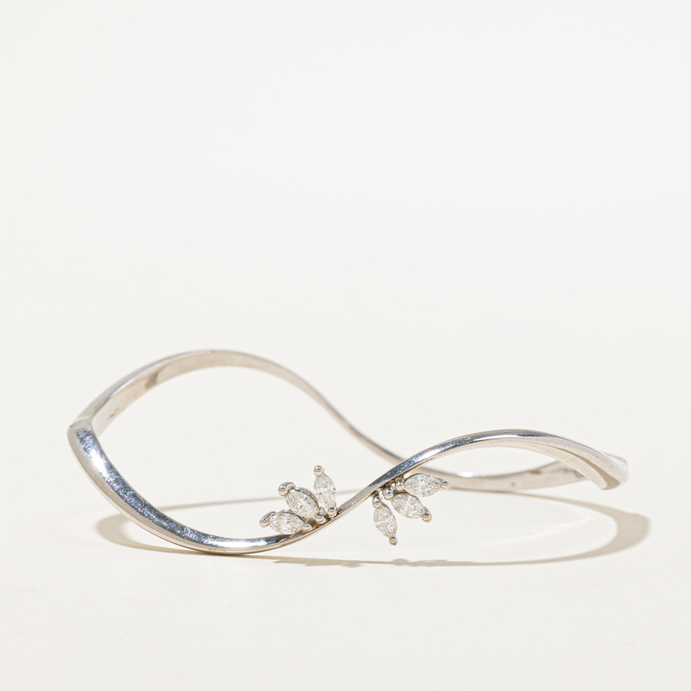 Diamond Wave Cuff Bracelet | 0.54ctw | 7"