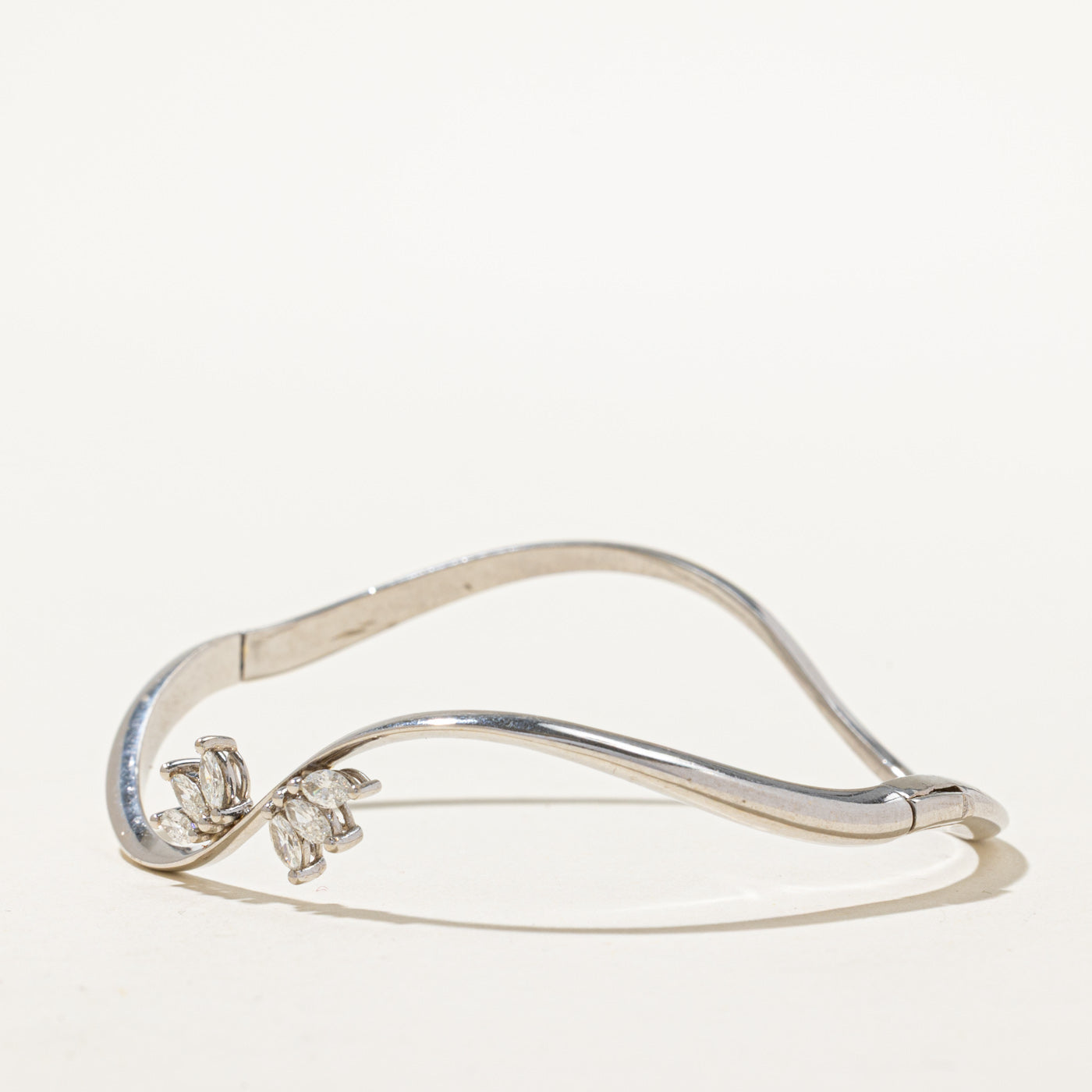 Diamond Wave Cuff Bracelet | 0.54ctw | 7"