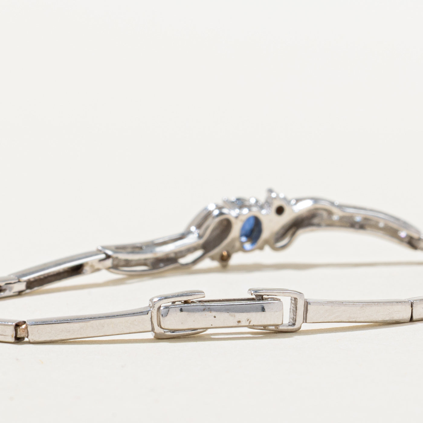 Sapphire & Diamond Gemstone Bracelet | 0.40ct, 0.10ctw | 7"