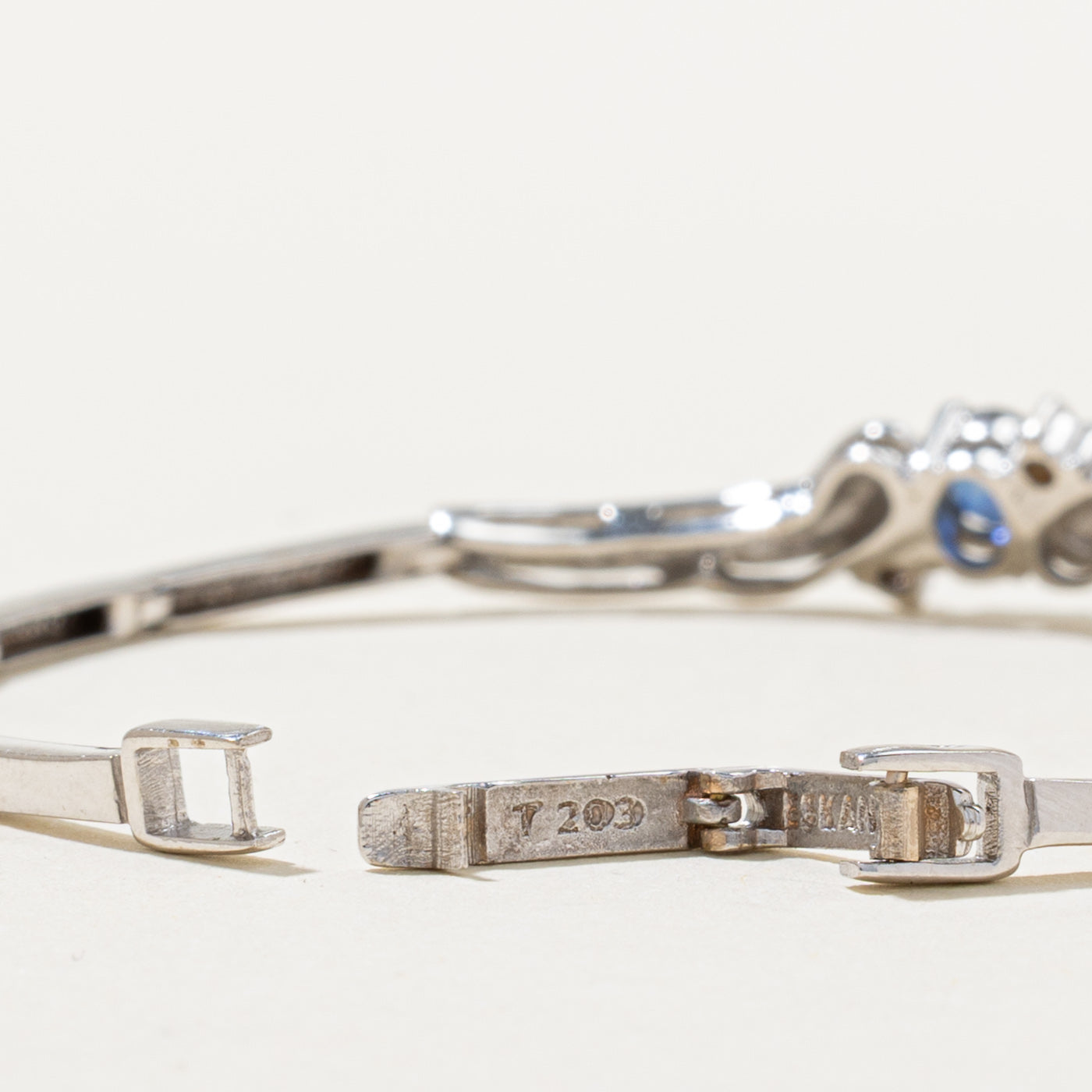 Sapphire & Diamond Gemstone Bracelet | 0.40ct, 0.10ctw | 7"