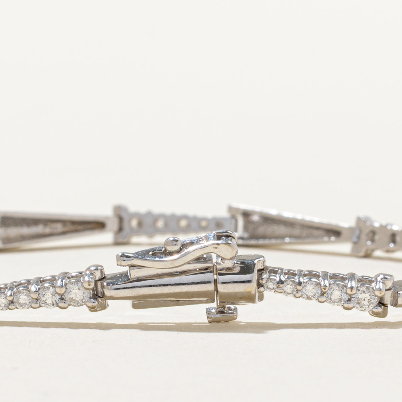 Diamond Bar Link Bracelet | 1.00ctw | 7"