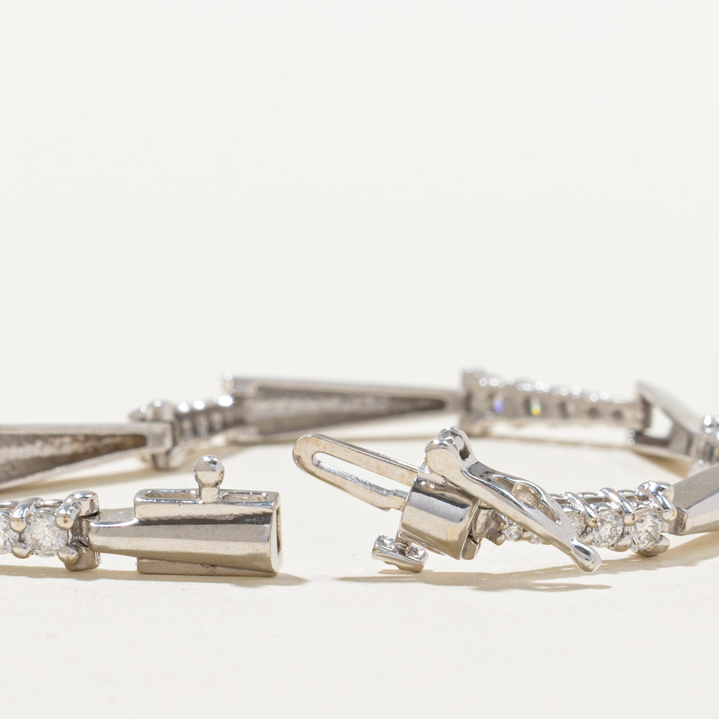 Diamond Bar Link Bracelet | 1.00ctw | 7"
