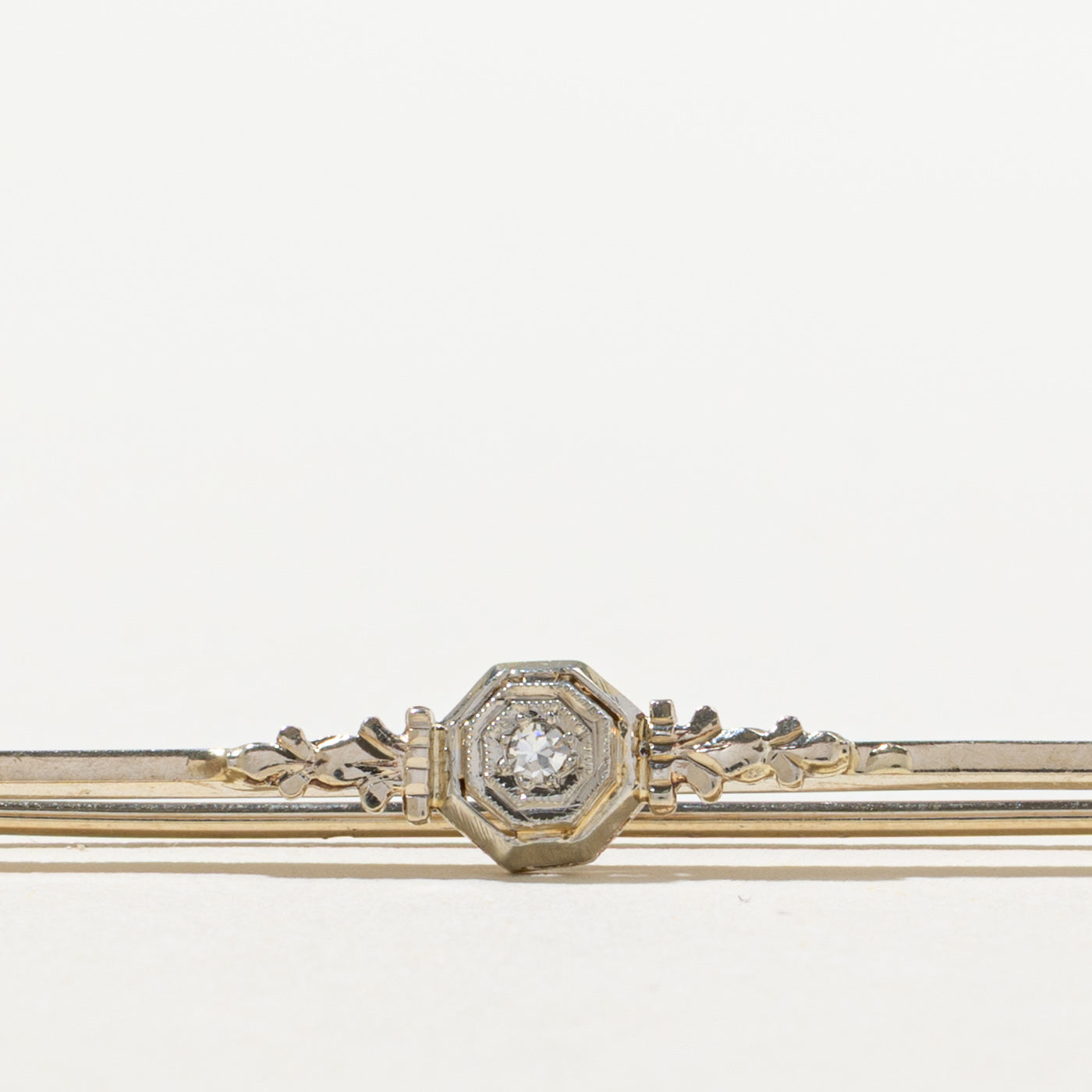 Antique Single Cut Diamond Brooch | 0.03ct